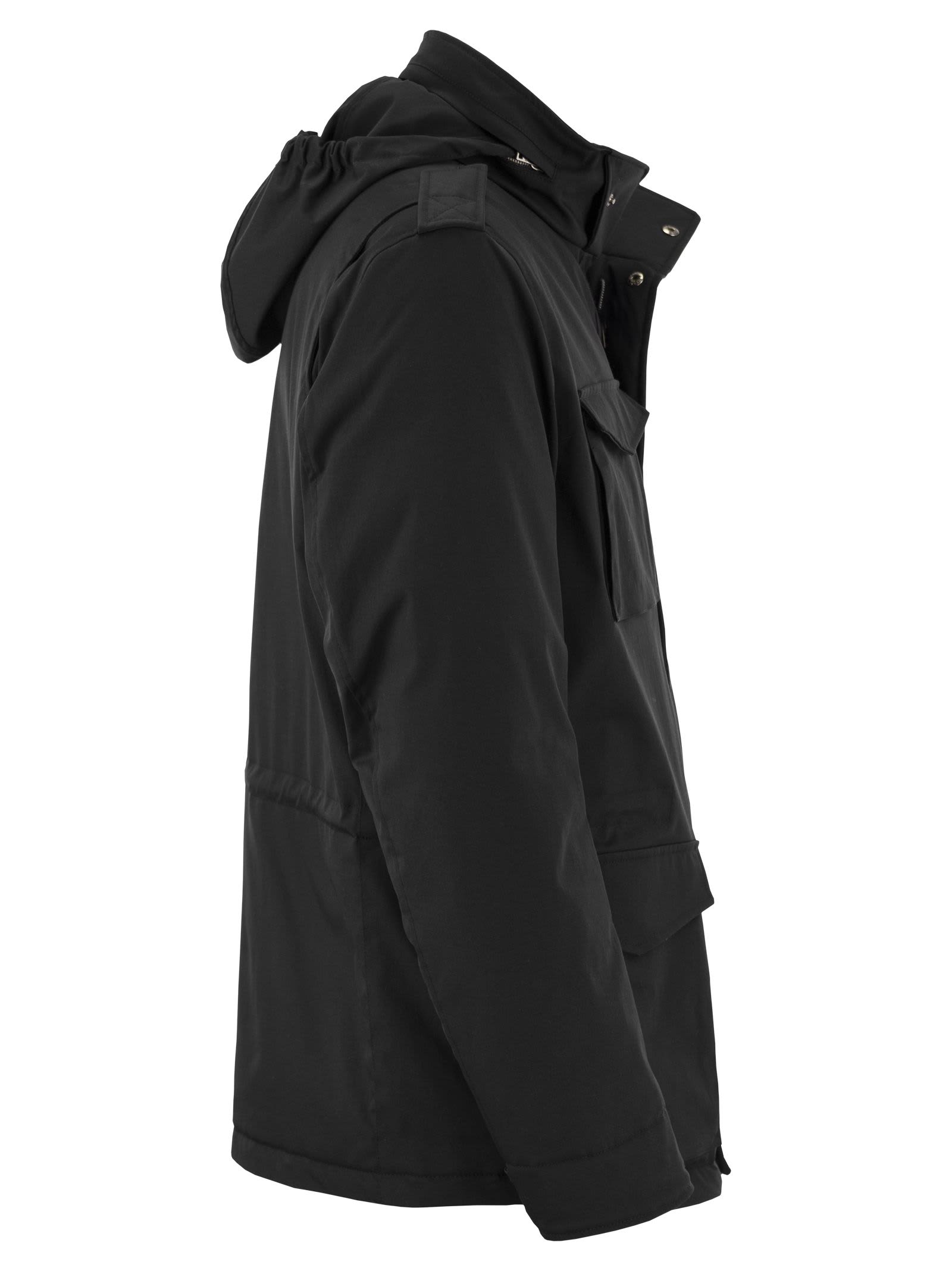 Shop Herno Down Jacket In Black