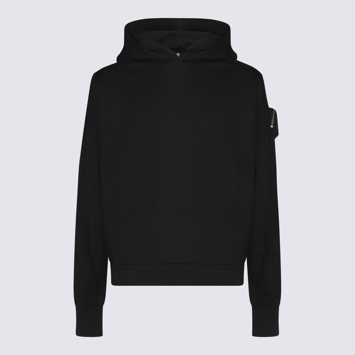 Black Cotton Sweatshirt