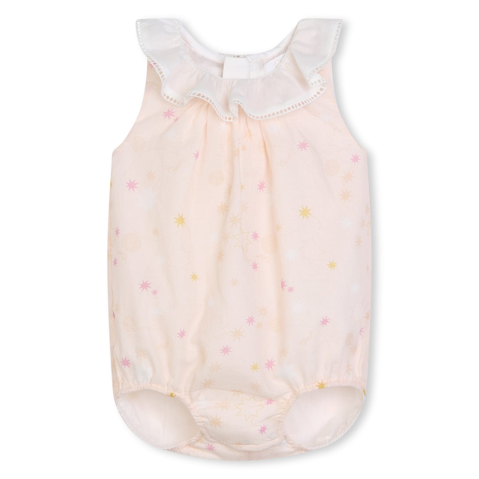 Shop Chloé Bodysuit With Ruffles In Pink