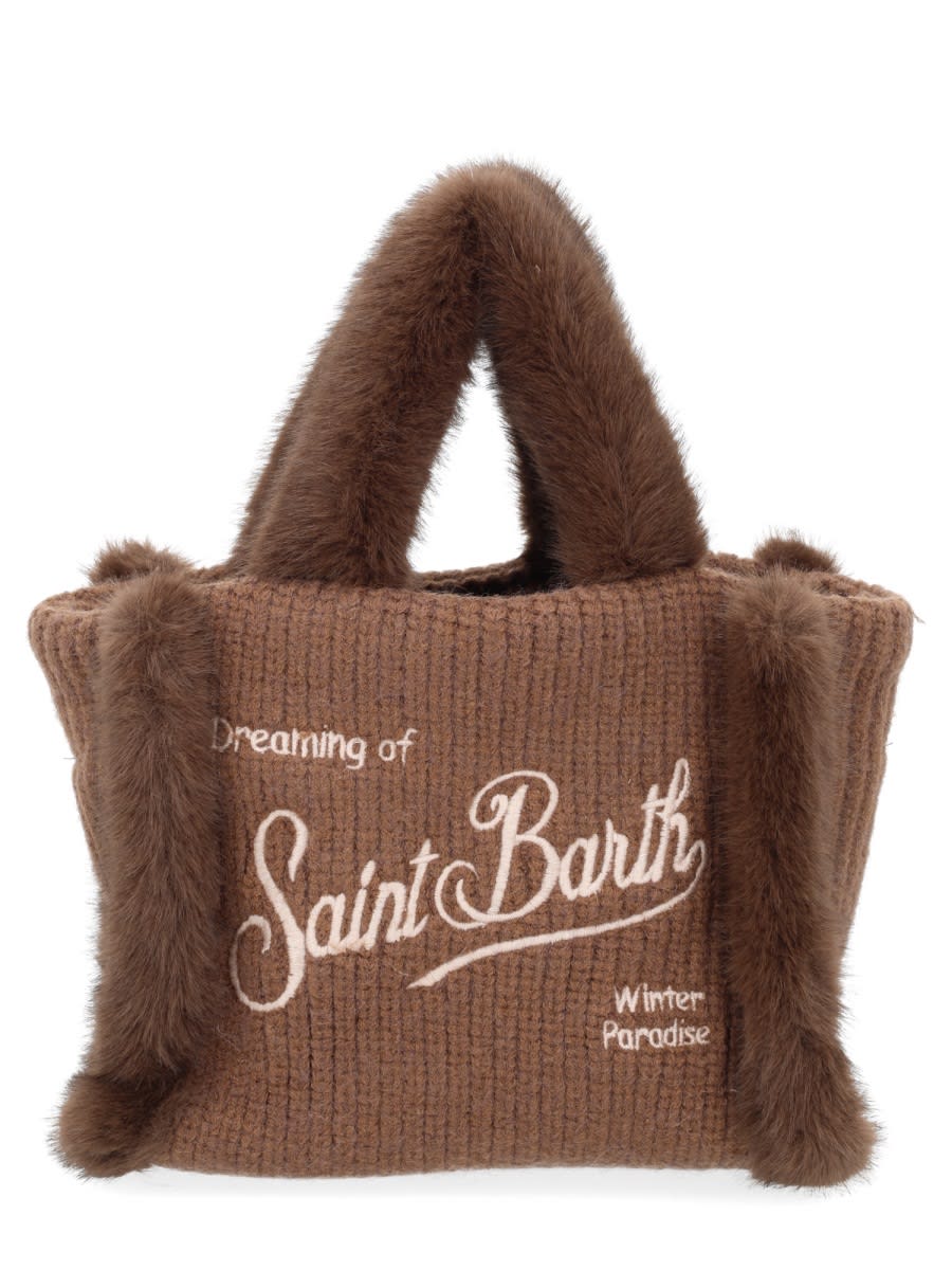 Mc2 Saint Barth Vanity Mini Tote Bag In Brown