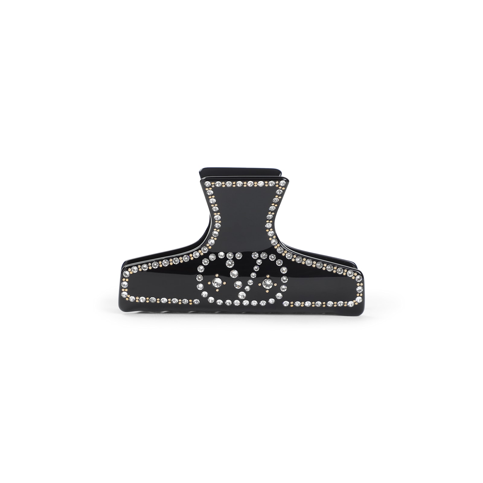Valentino Hair Accessories Rhinestone Embellishments In Black