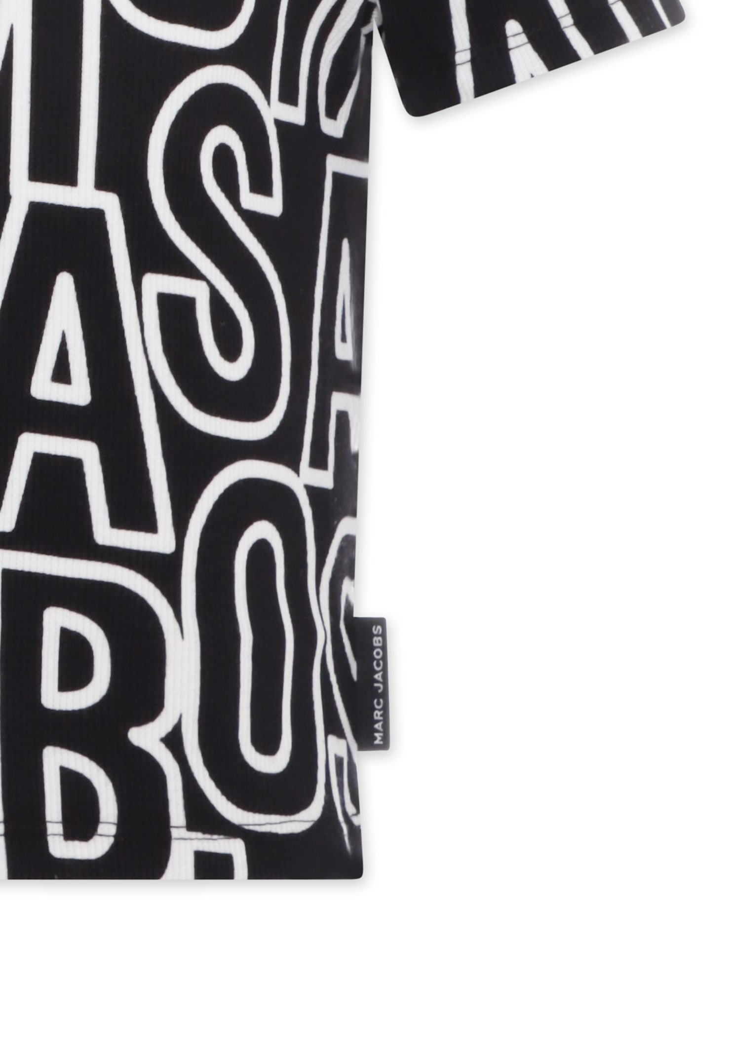 Marc Jacobs Black T-shirt For Girl With Logo In Black