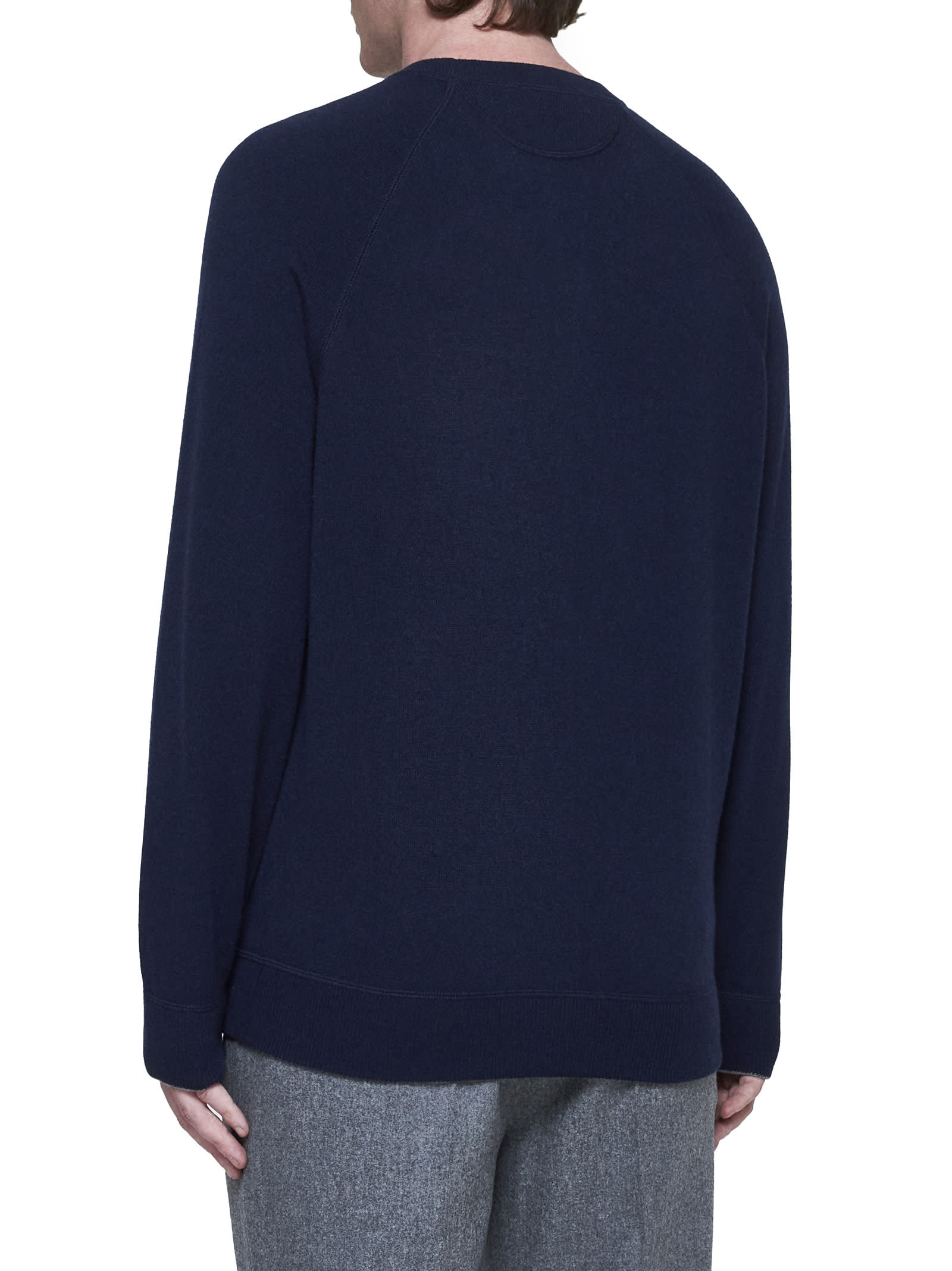 Shop Brunello Cucinelli Sweater In Blue