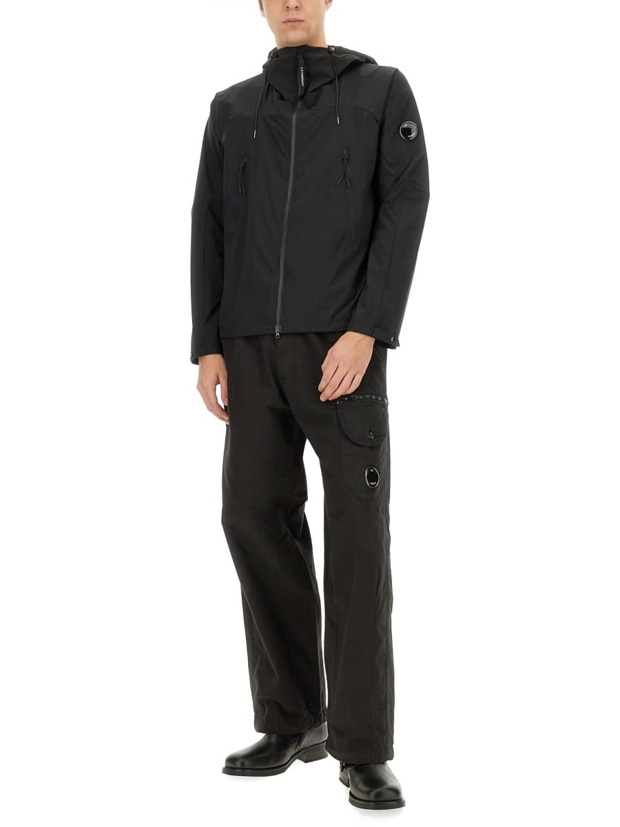 C.p. Company C.p.company Pro-tek Hooded Jacket In Black