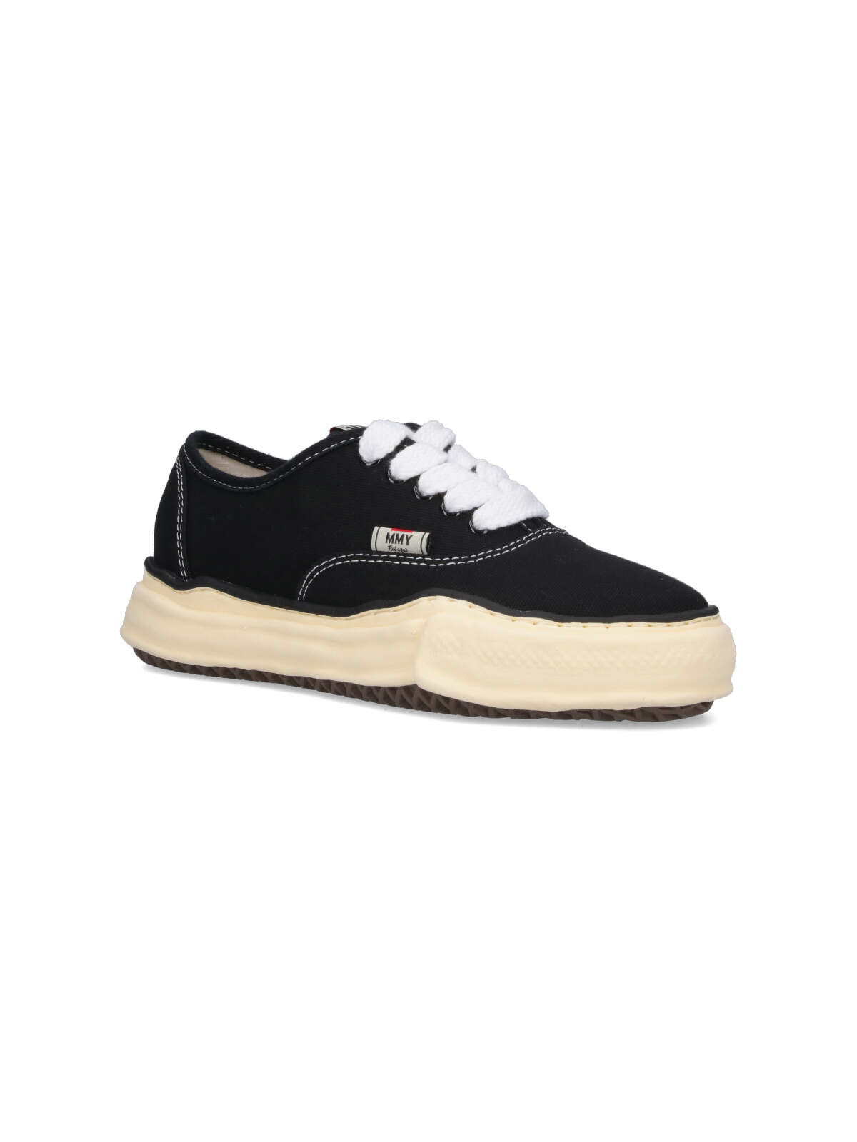 Shop Miharayasuhiro Low Top Sneakers In Black