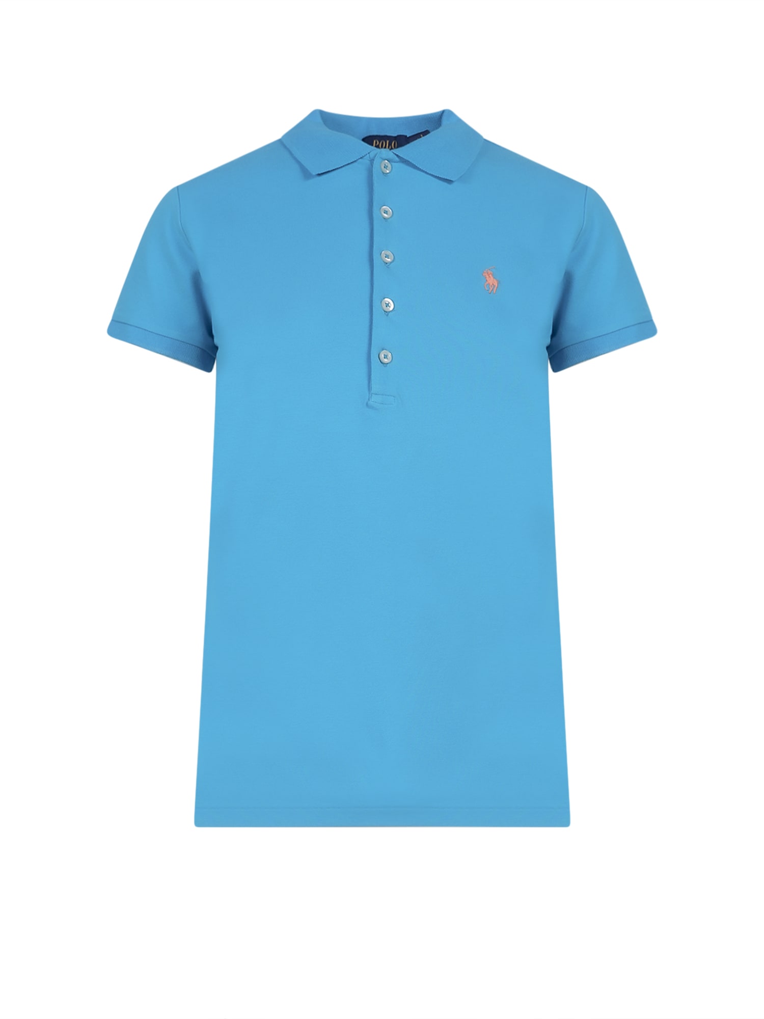 Polo Ralph Lauren Logo-embroidered Short-sleeved Polo Shirt In Blue