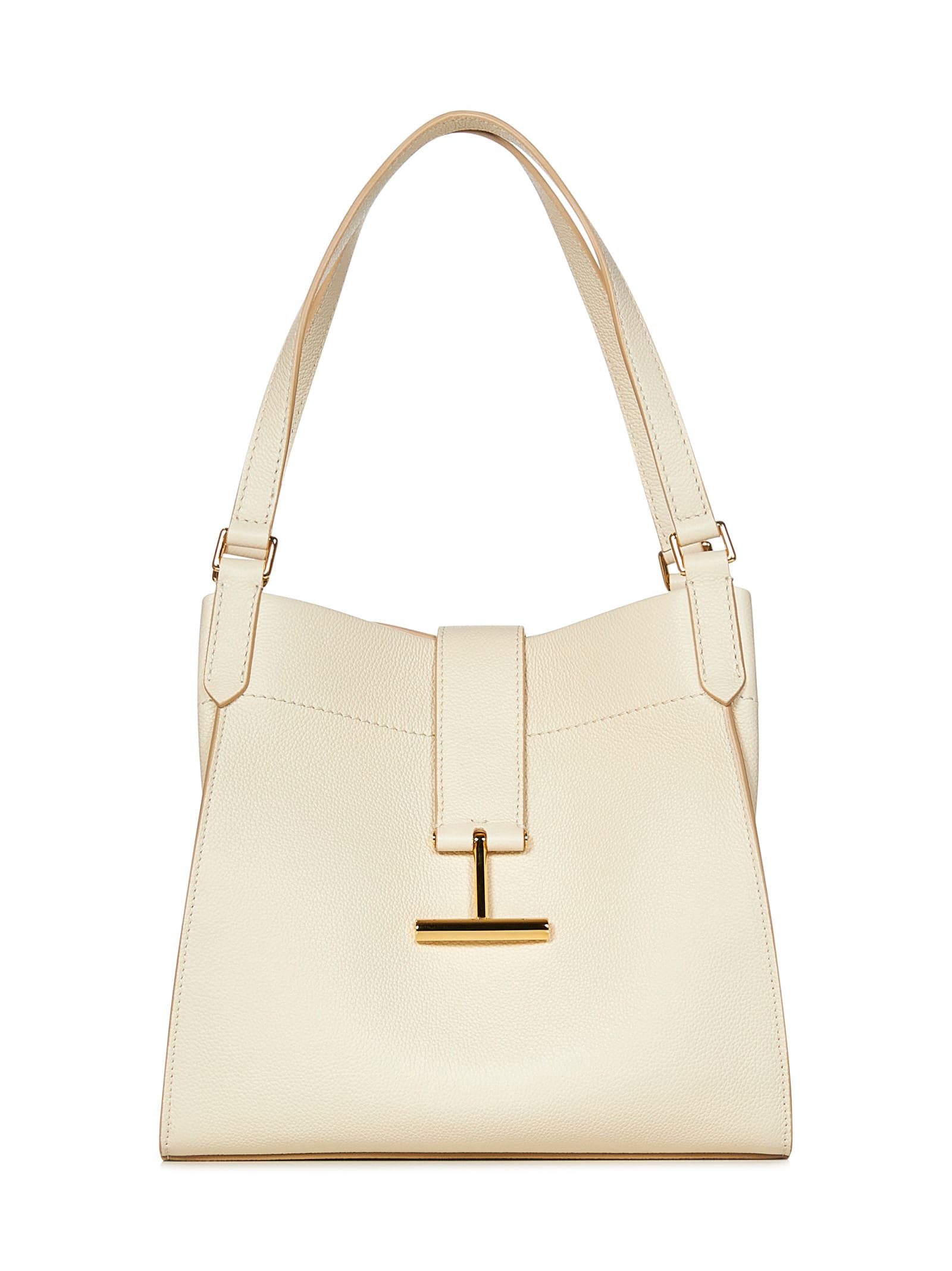 Shop Tom Ford Tara Medium Tote In Beige