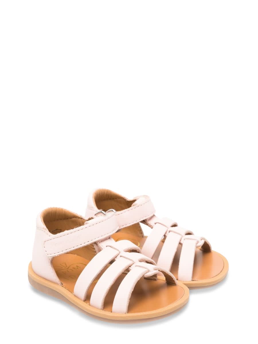 Pom D'api Poppystrap Nappa Poudre In Grey
