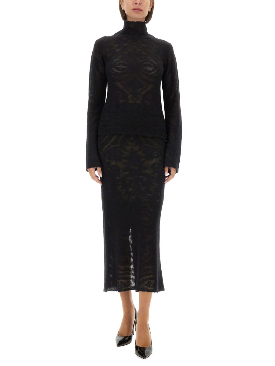 ETRO JACQUARD KNIT SKIRT 