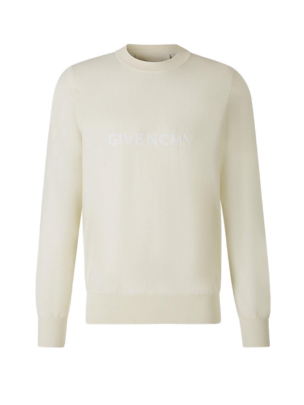 GIVENCHY LOGO EMBROIDERED KNITTED JUMPER 