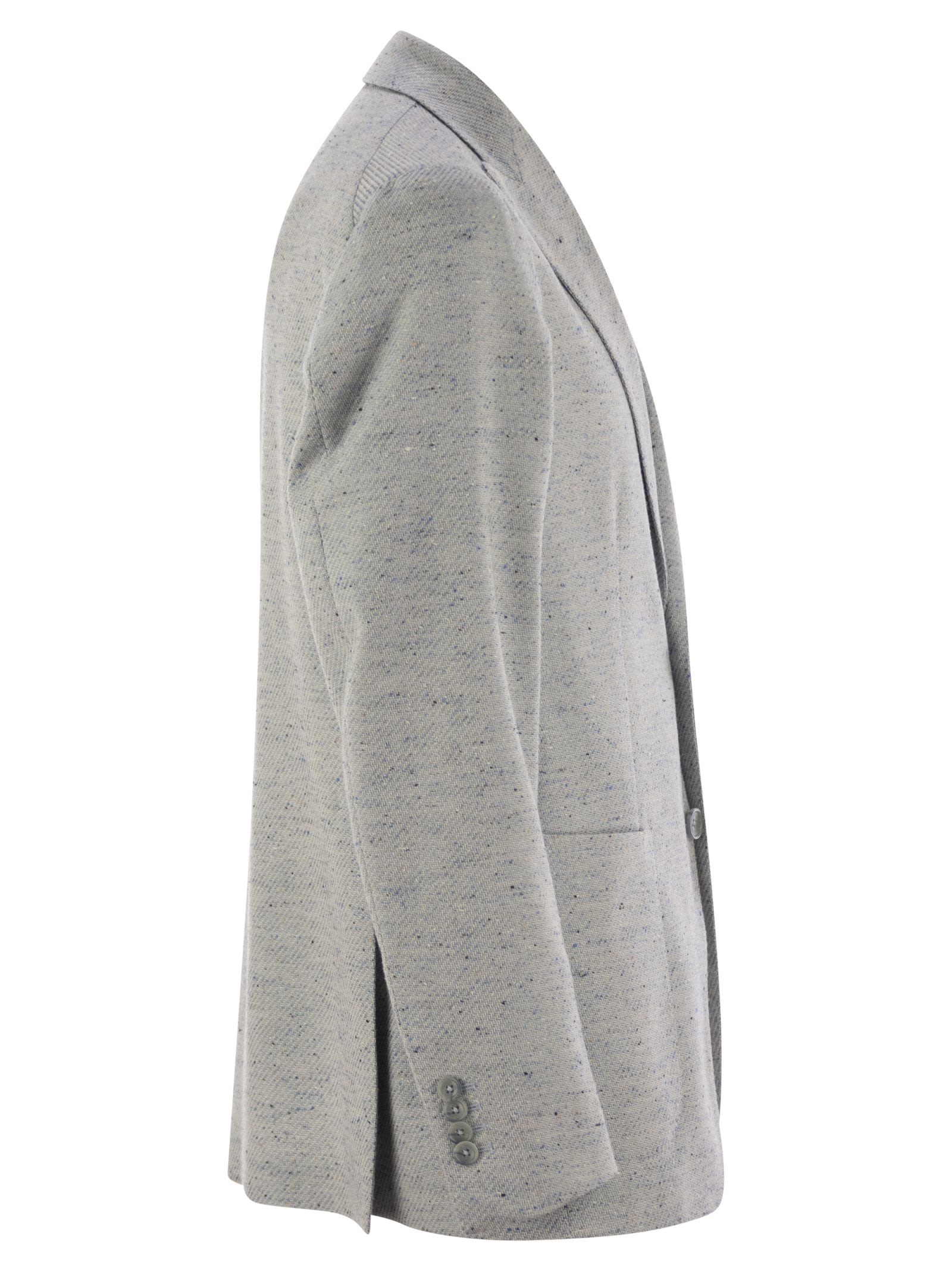 Tagliatore Men's Cotton, Silk And Stretch Wool Jacket In Light Blue