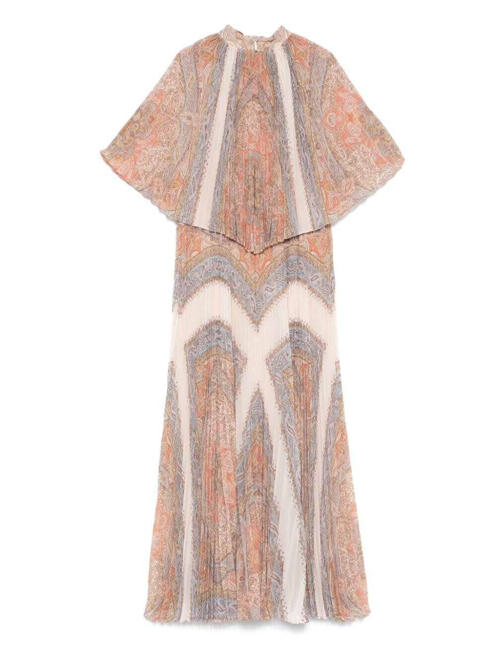 Shop Zimmermann Abito Girocollo St Paisley In Pslhaze Paisley Azzurro