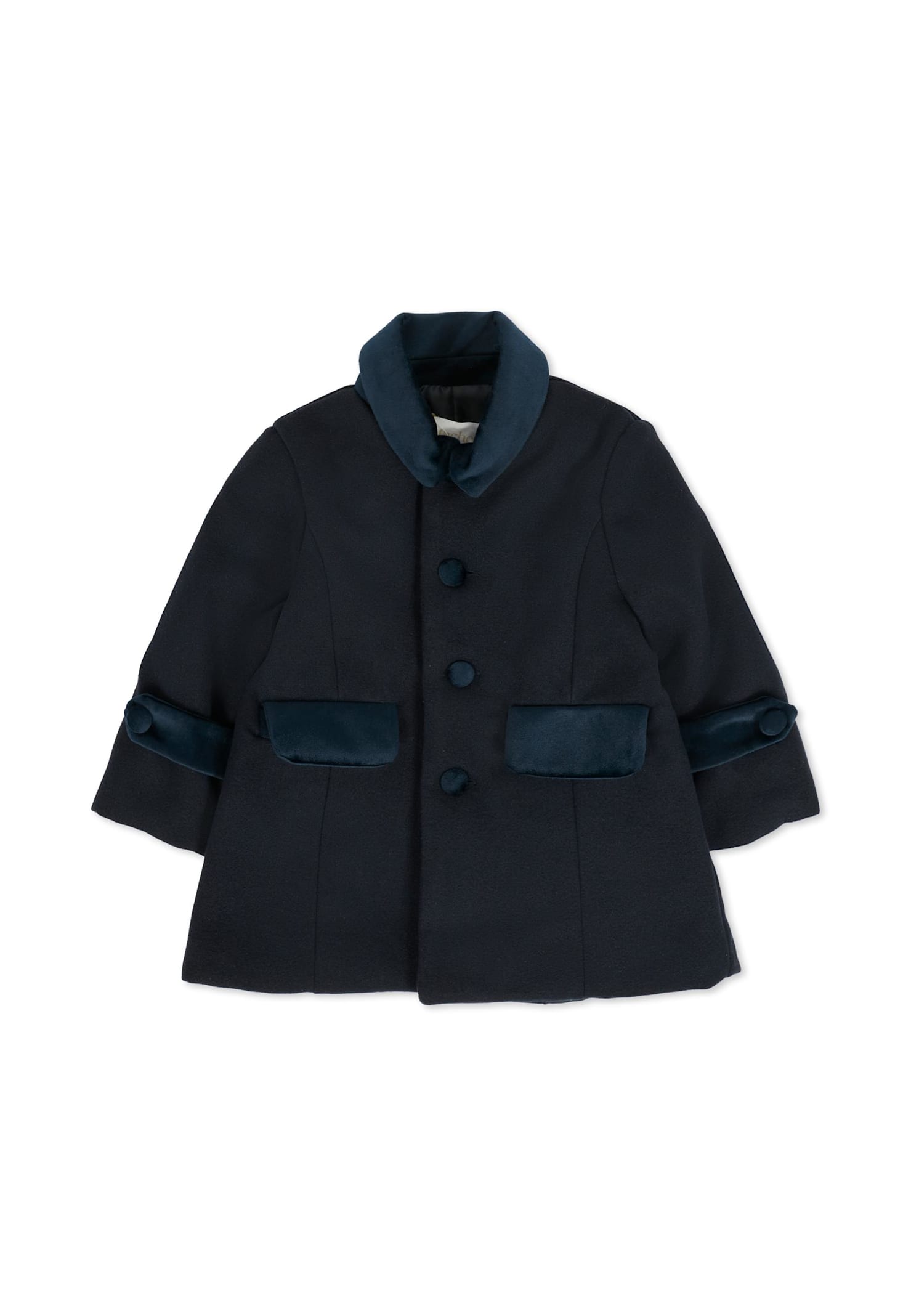 Patachou Blue Coat For Baby Boy In Blue
