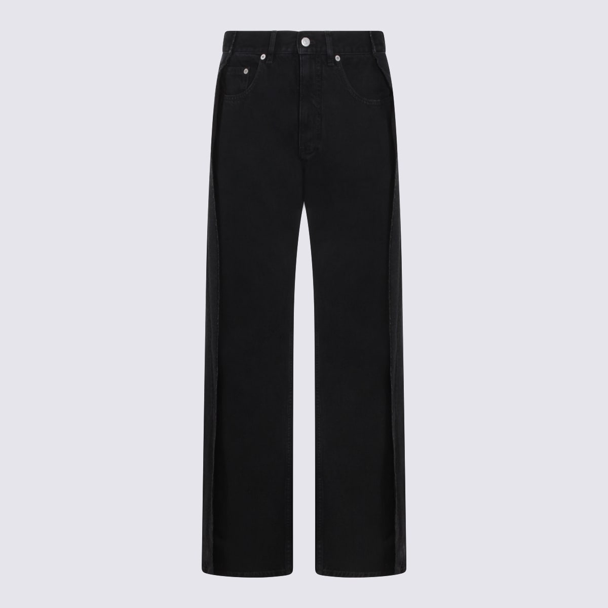 Mm6 Maison Margiela Black Cotton Denim Jeans In Black