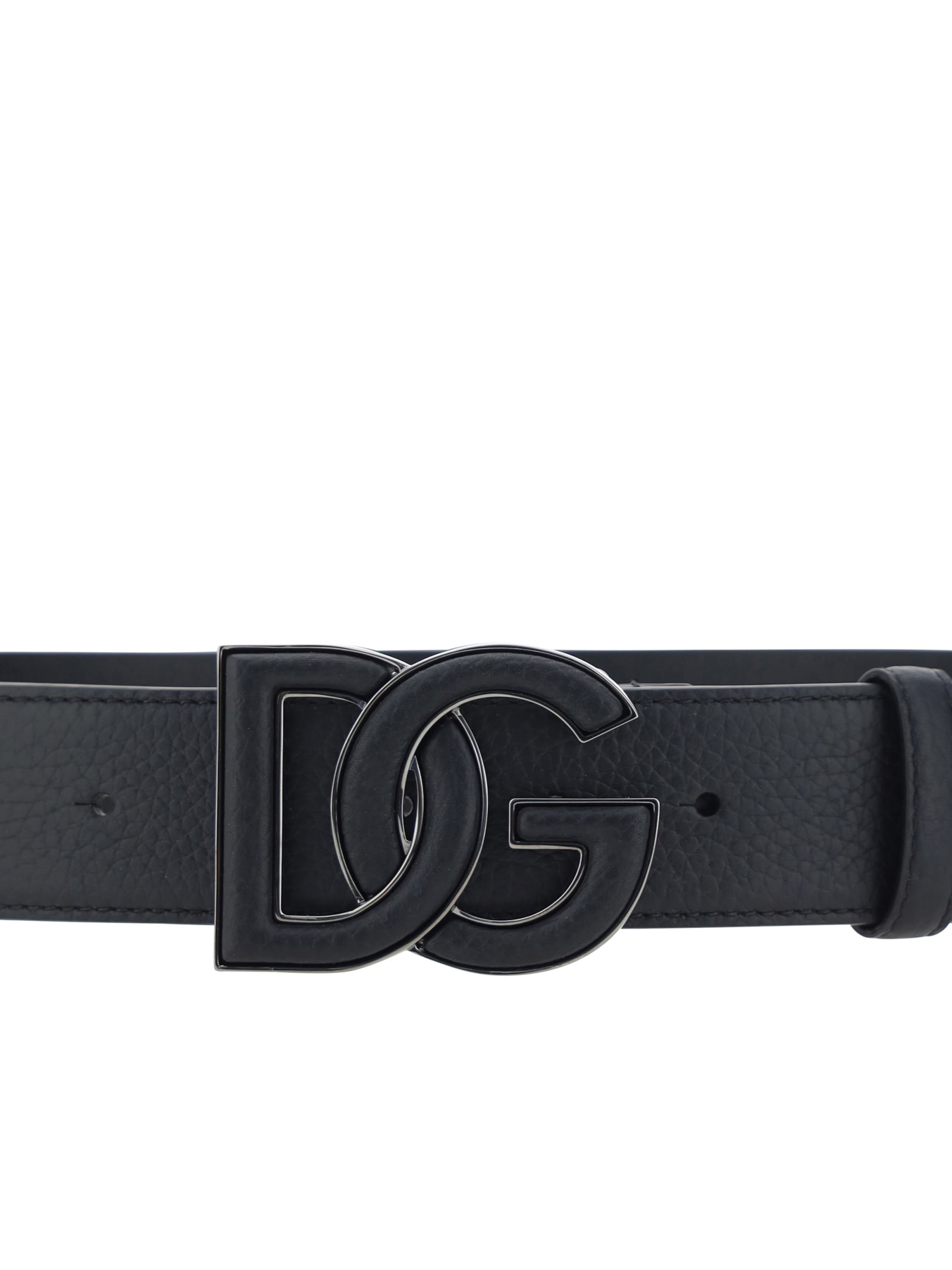 Shop Dolce & Gabbana Logo Belt In Nero
