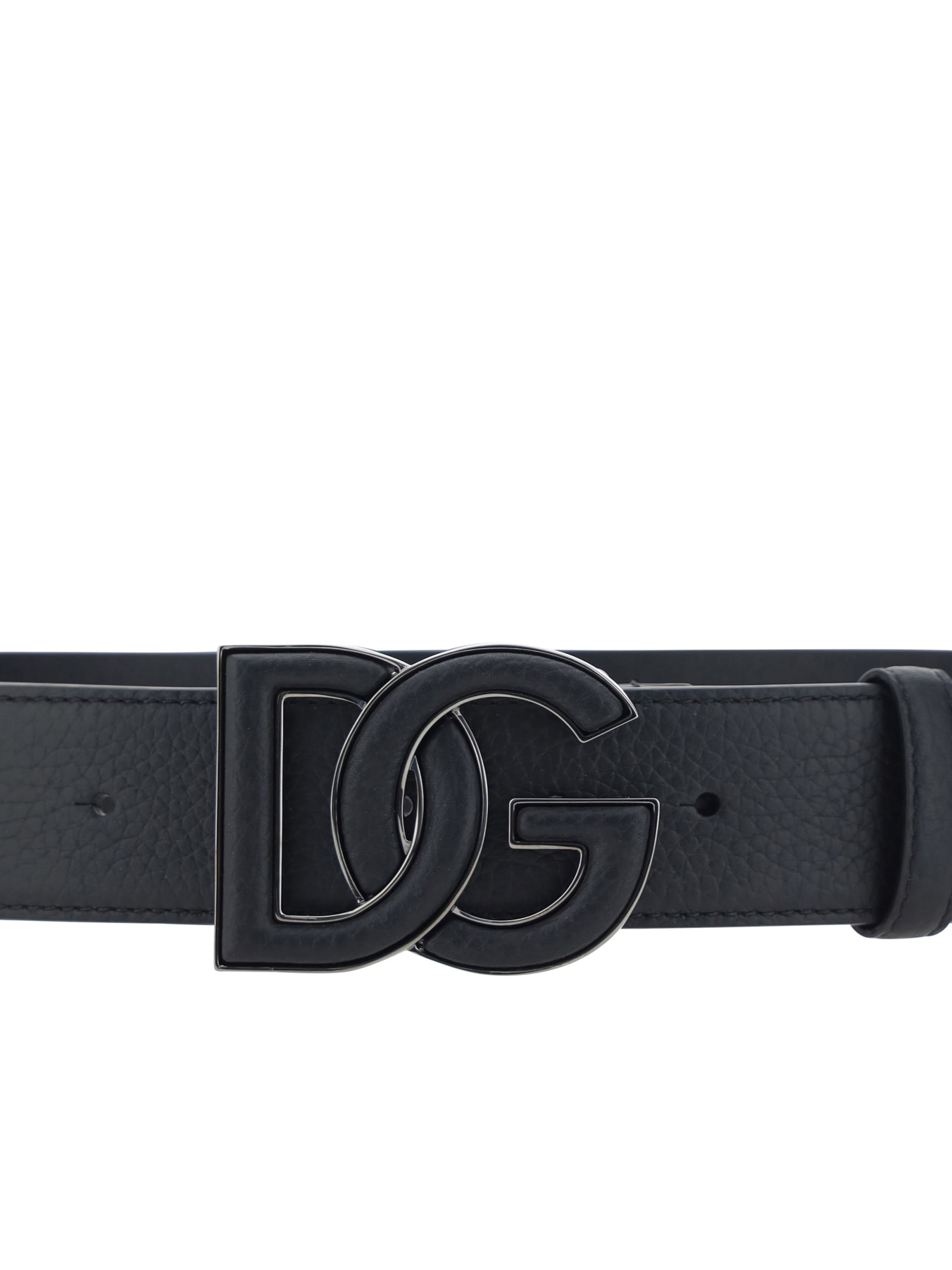 Shop Dolce & Gabbana Logo Belt In Black