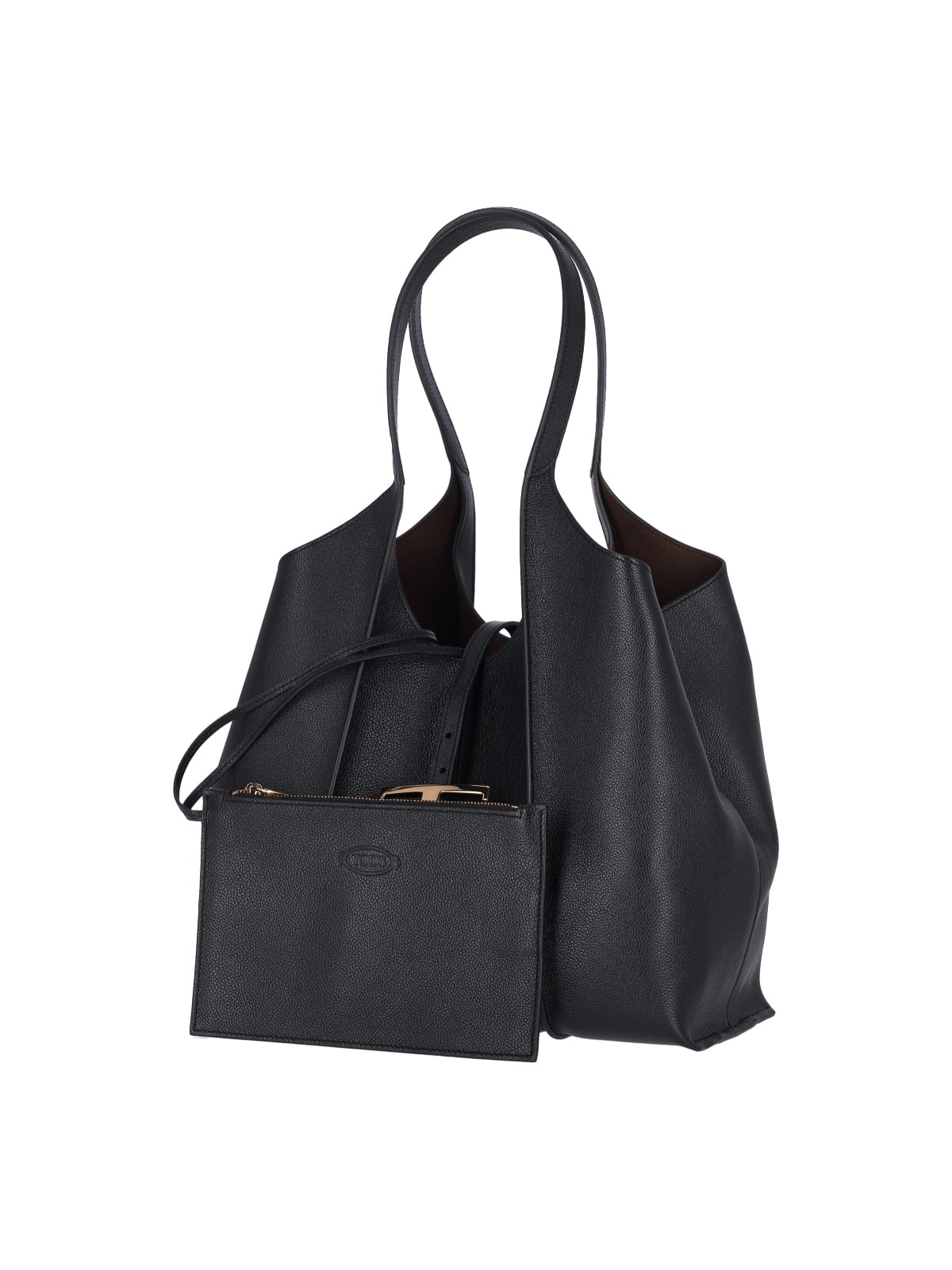 Shop Tod's T-timeless Small Tote Bag In Black