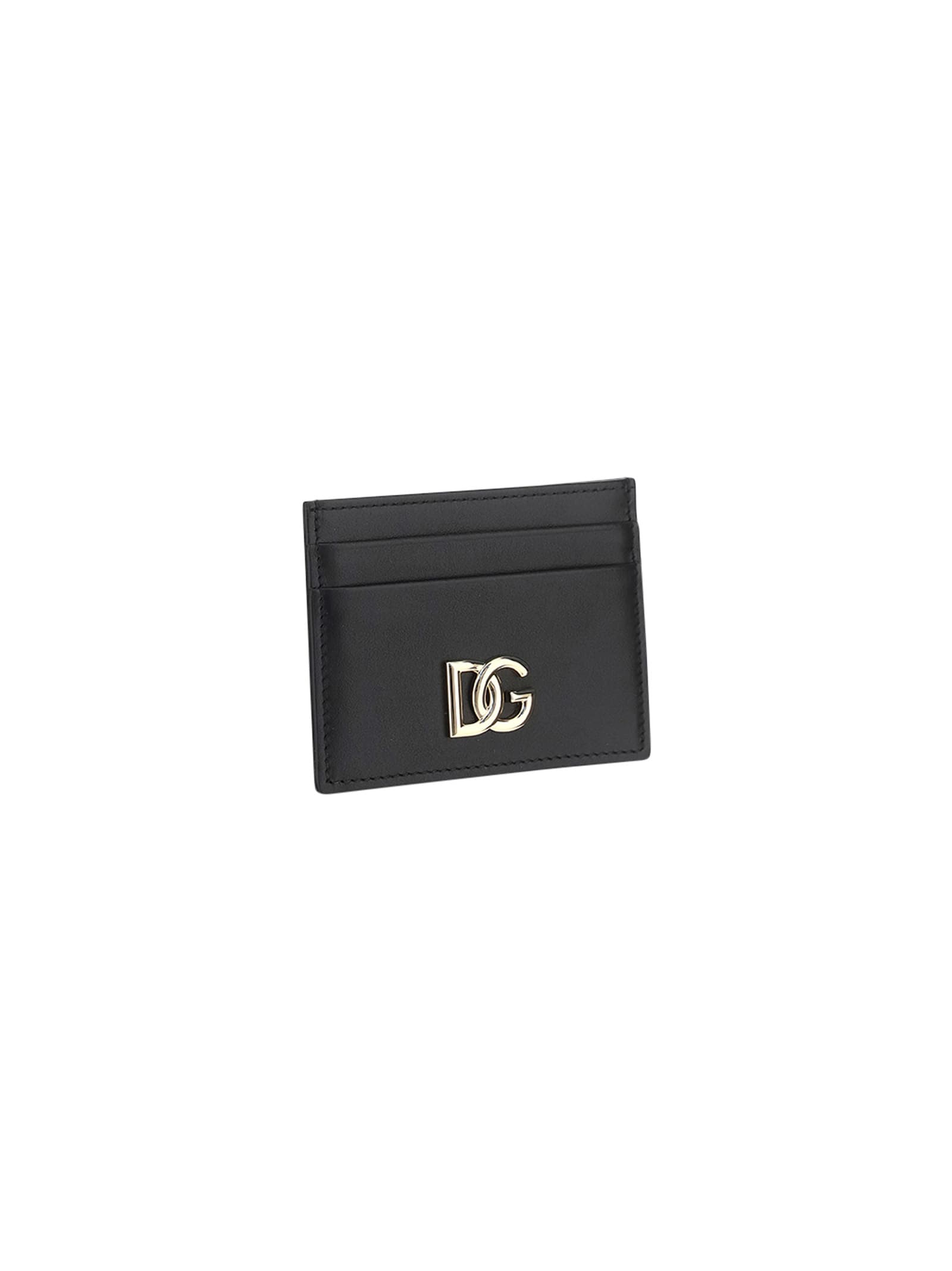 Dolce & Gabbana Smooth Leather Card Case In Nero