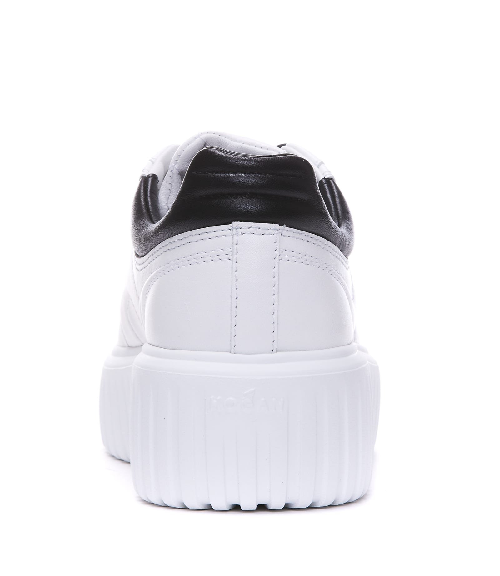 Shop Hogan H-stripes Sneakers In Bianco Nero