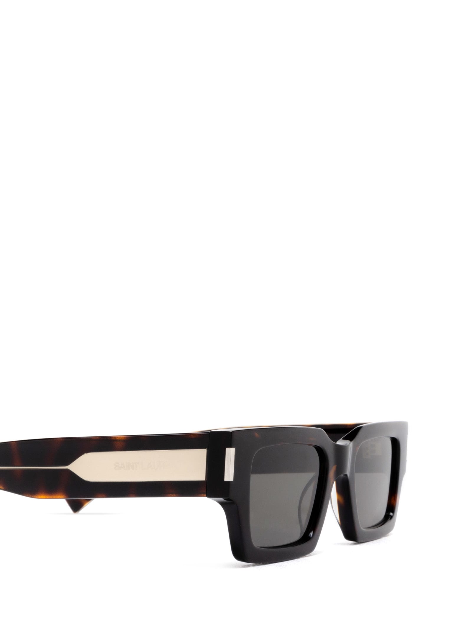 Shop Saint Laurent Sl 572 Havana Sunglasses