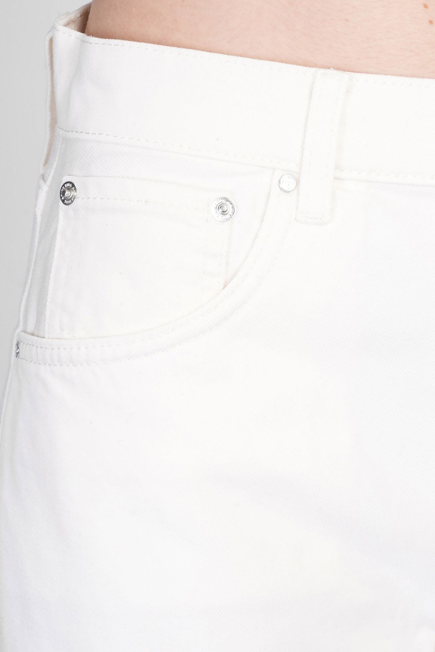 ANINE BING MANON JEANS IN BEIGE COTTON 