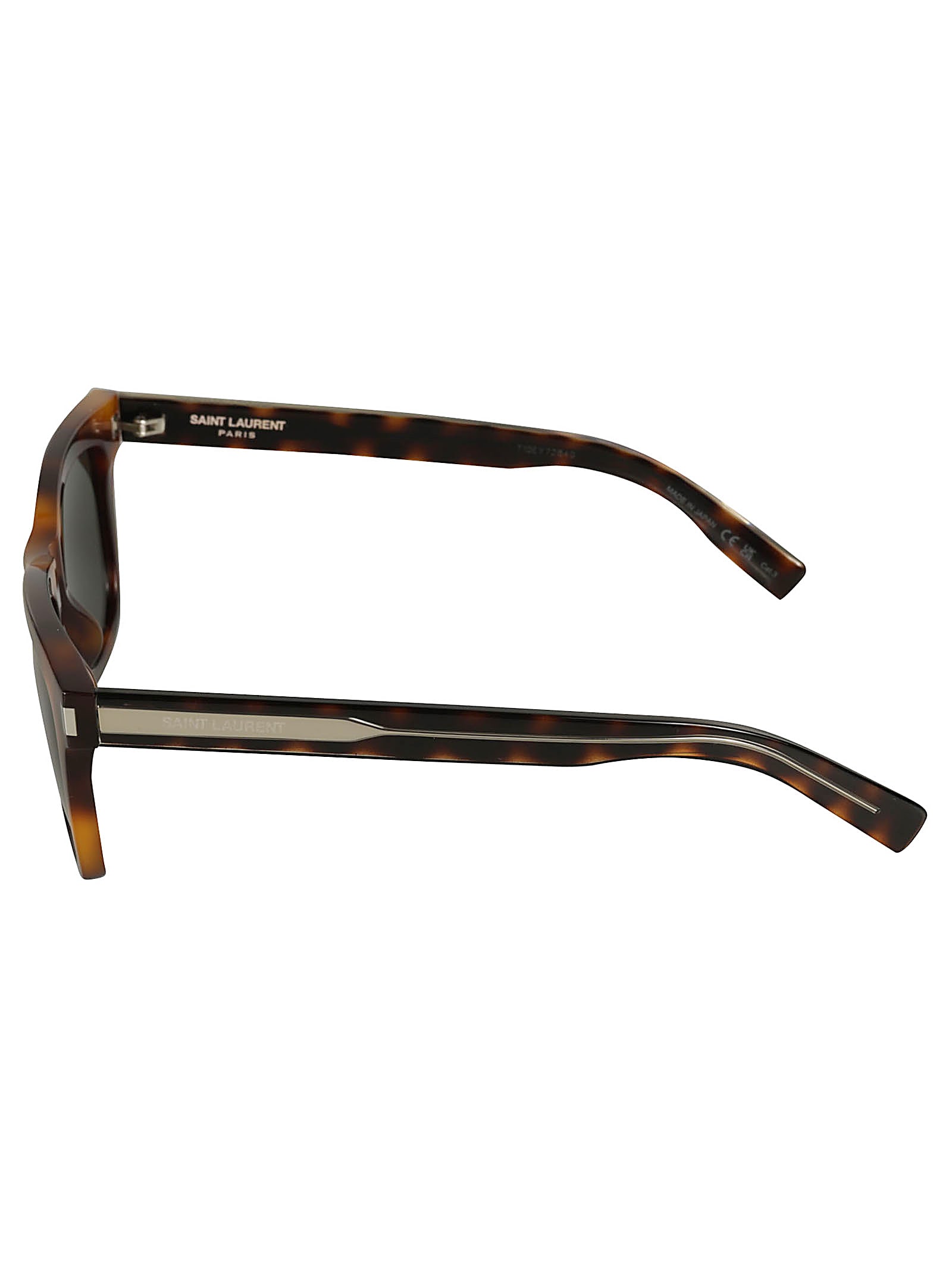 Saint Laurent Sl712 Sunglasses In Havana-crystal-grey