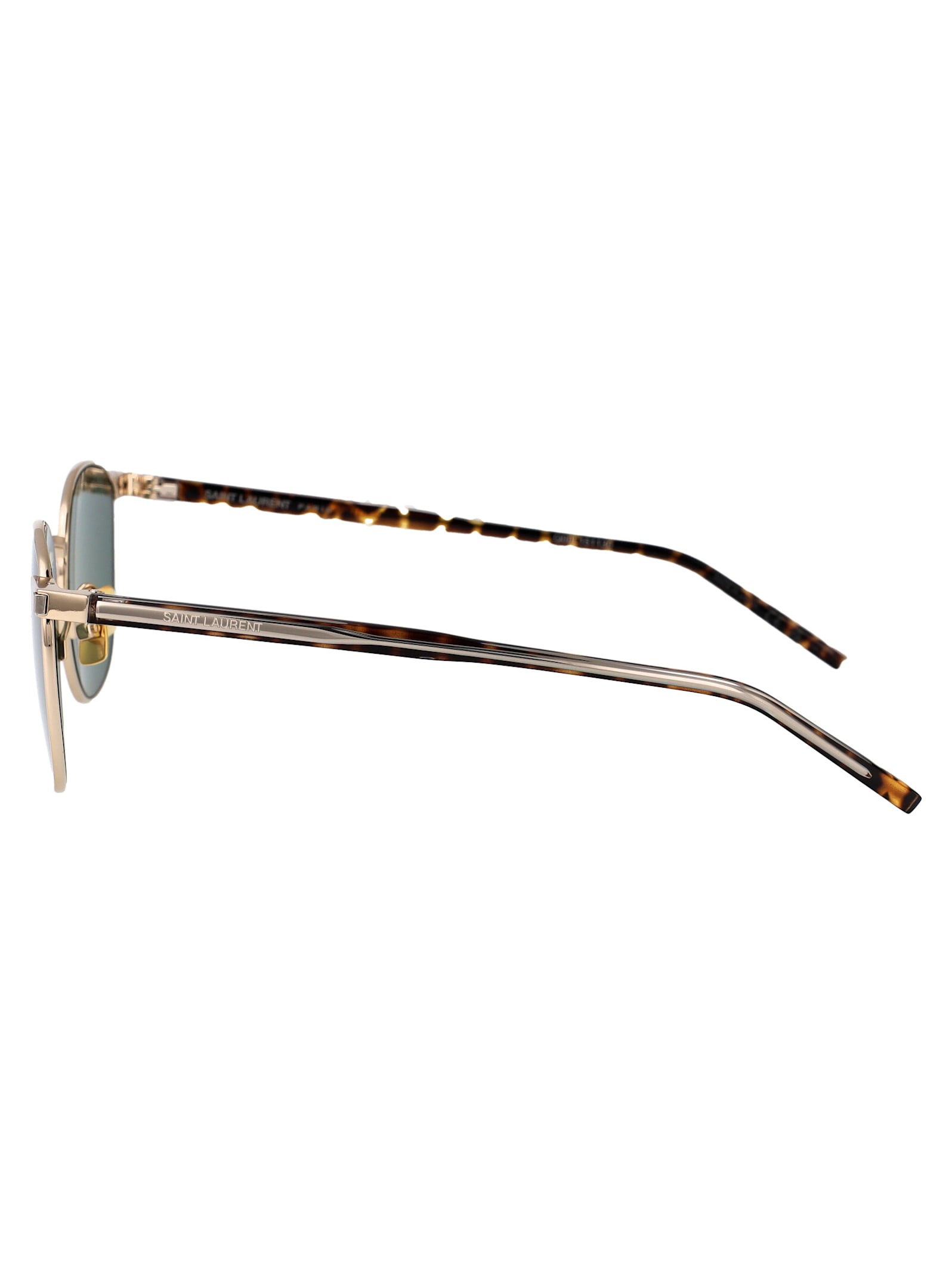Saint Laurent Sl 747 Sunglasses In Gold