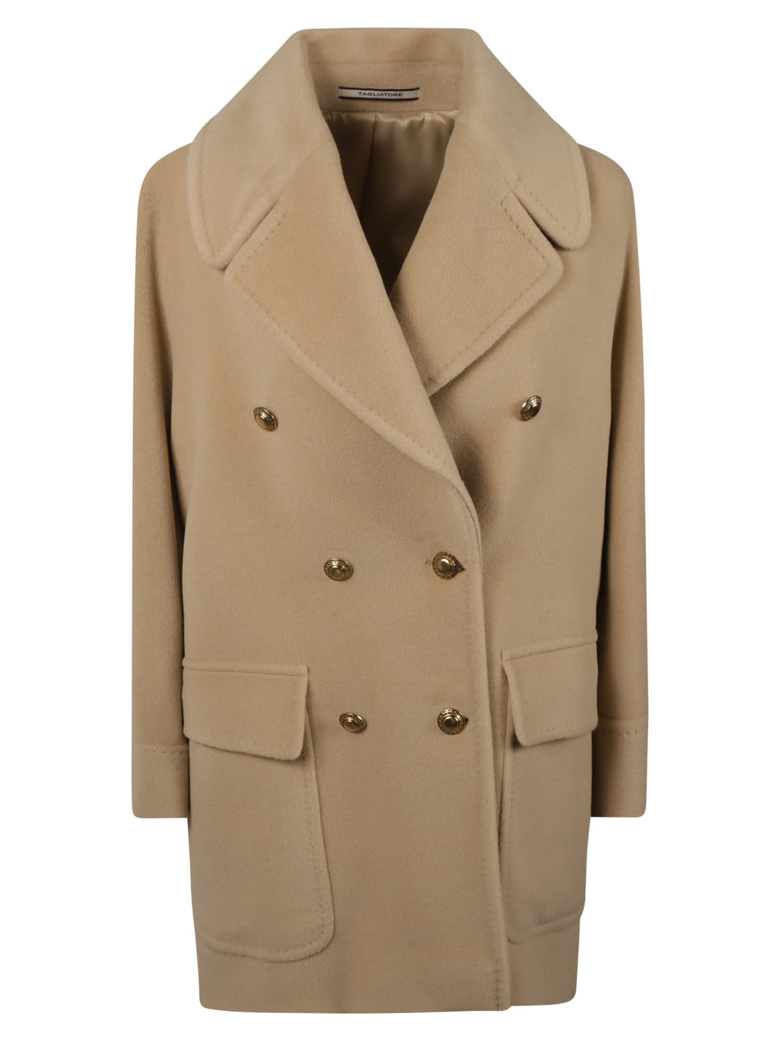 Shop Tagliatore Lillian Pea Coat In Neutrals