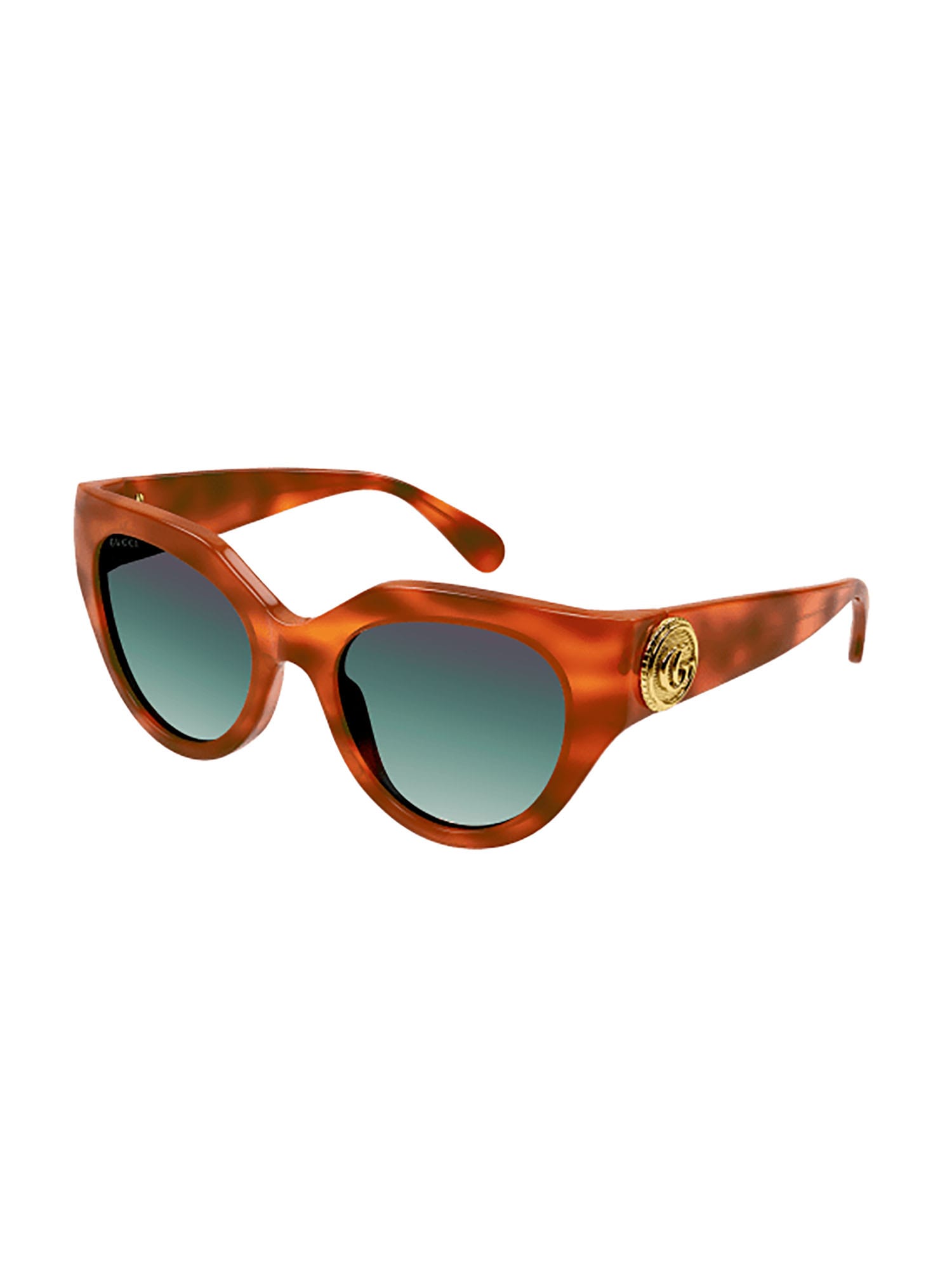 Shop Gucci Gg1408s Sunglasses In Havana Havana Green