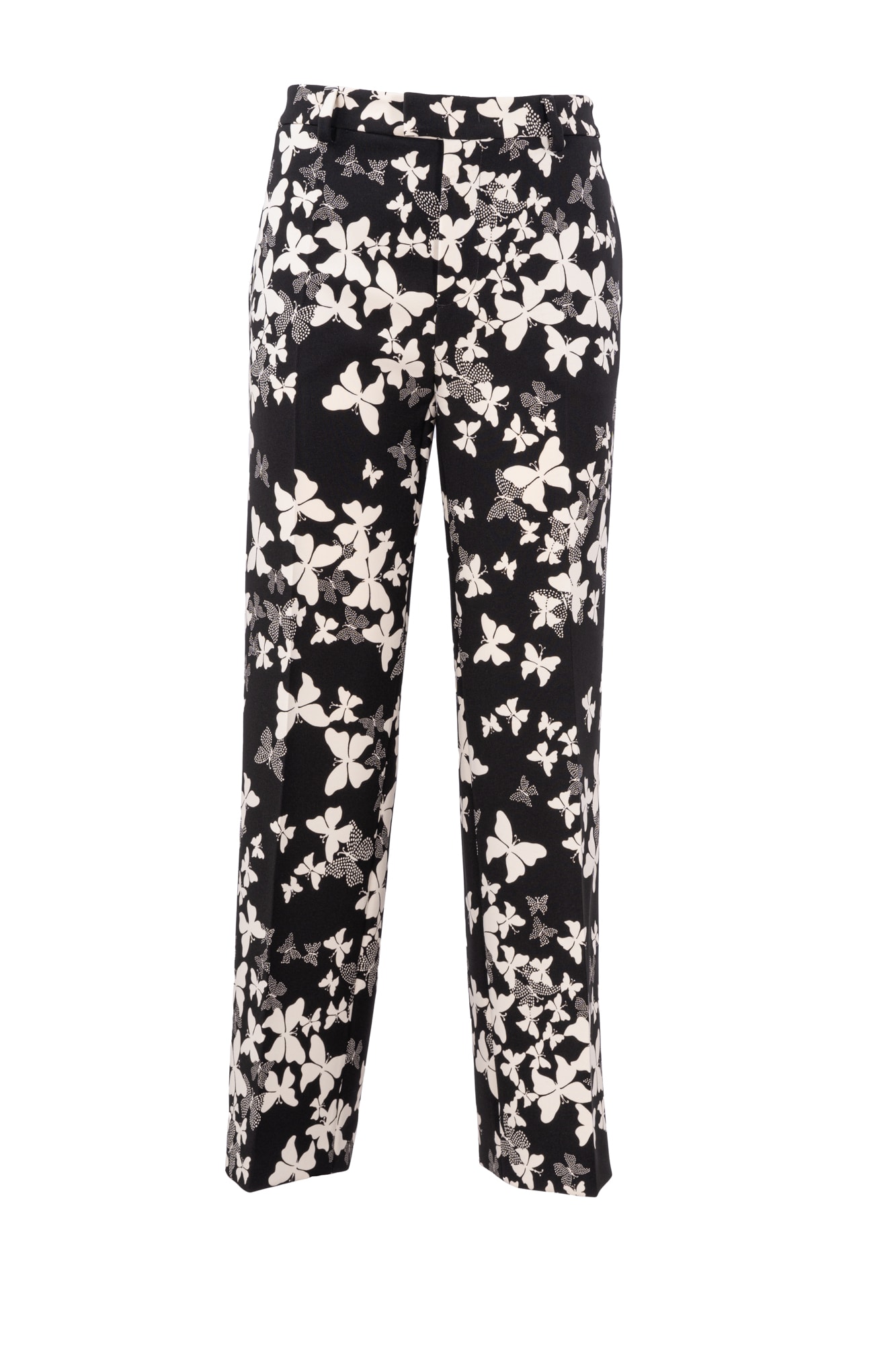 RED Valentino Redvalentino Butterfly Print Cady Trousers