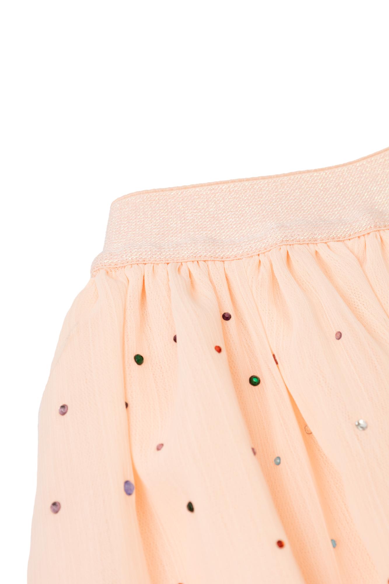 Shop Stella Mccartney Kids Skirt With Sparkling Crystals In Pink