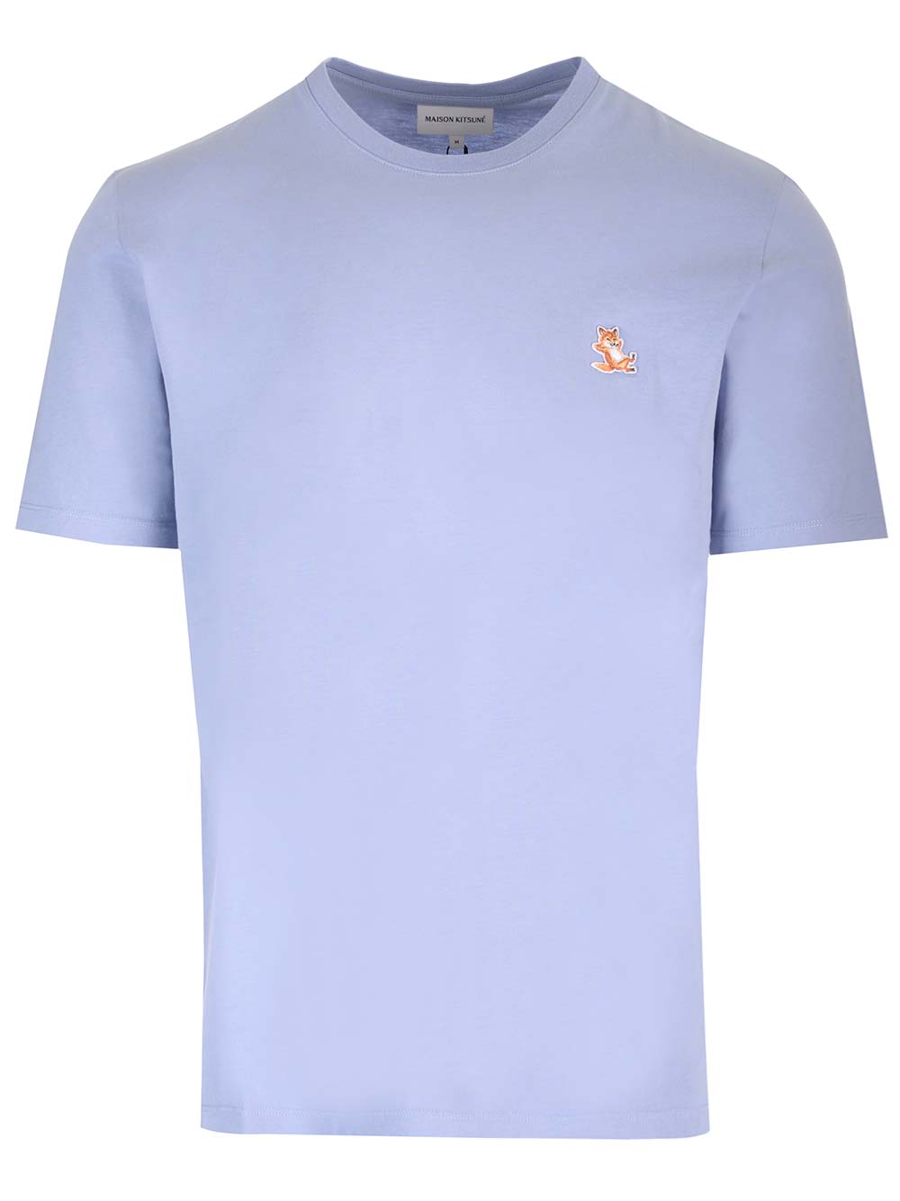 Shop Maison Kitsuné Chillax Fox T-shirt In Clear Blue