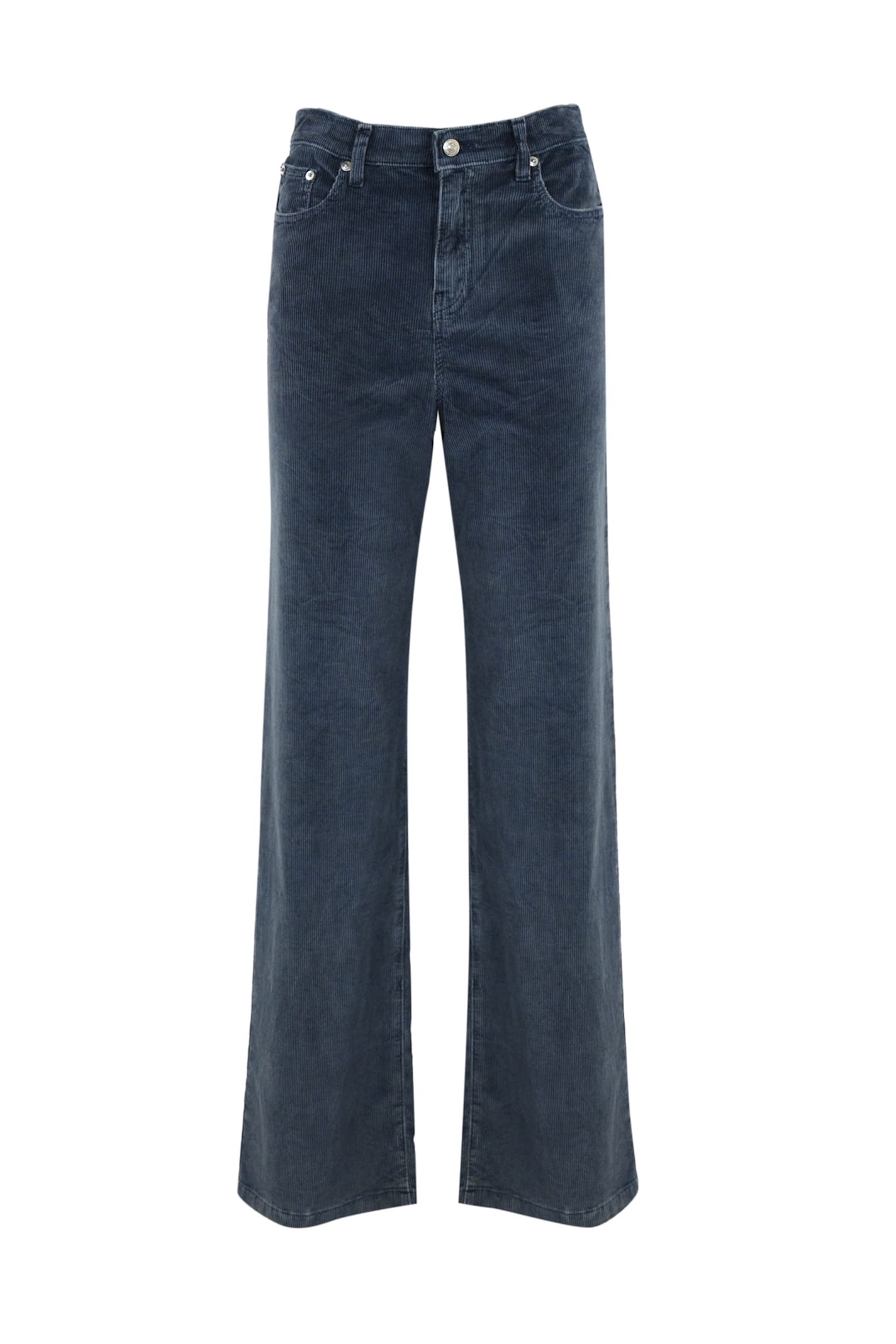 Roy Rogers Marta Indigo Jeans In Velvet