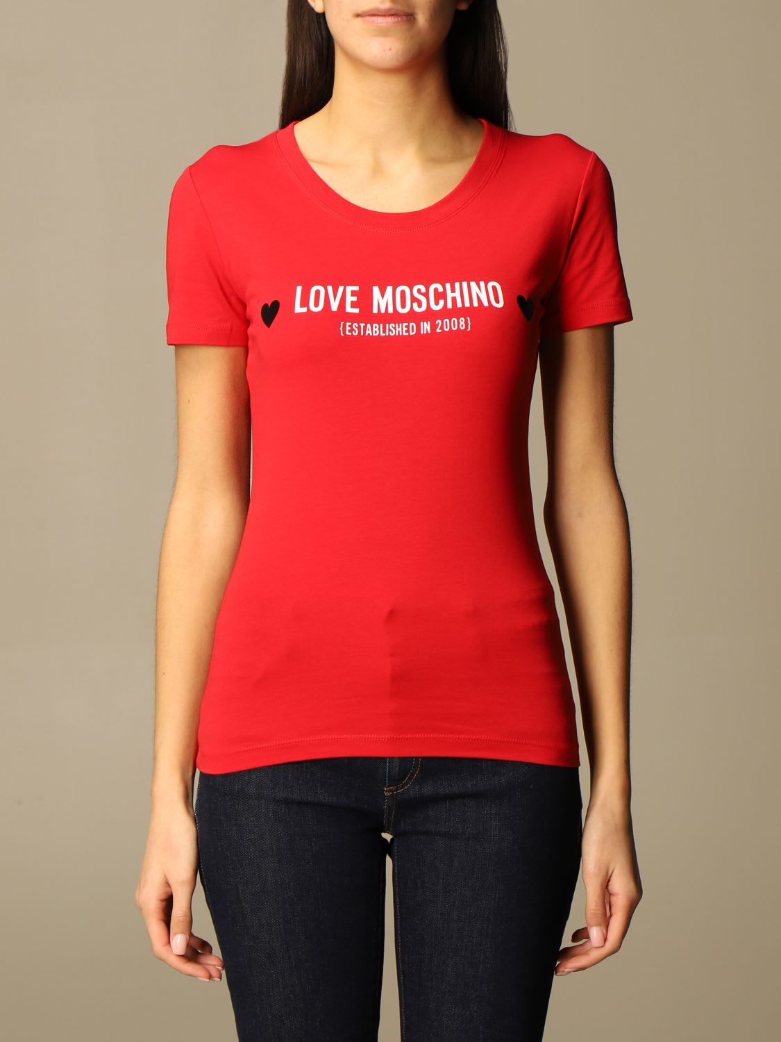 Love Moschino T-shirt Love Moschino Cotton T-shirt With Logo
