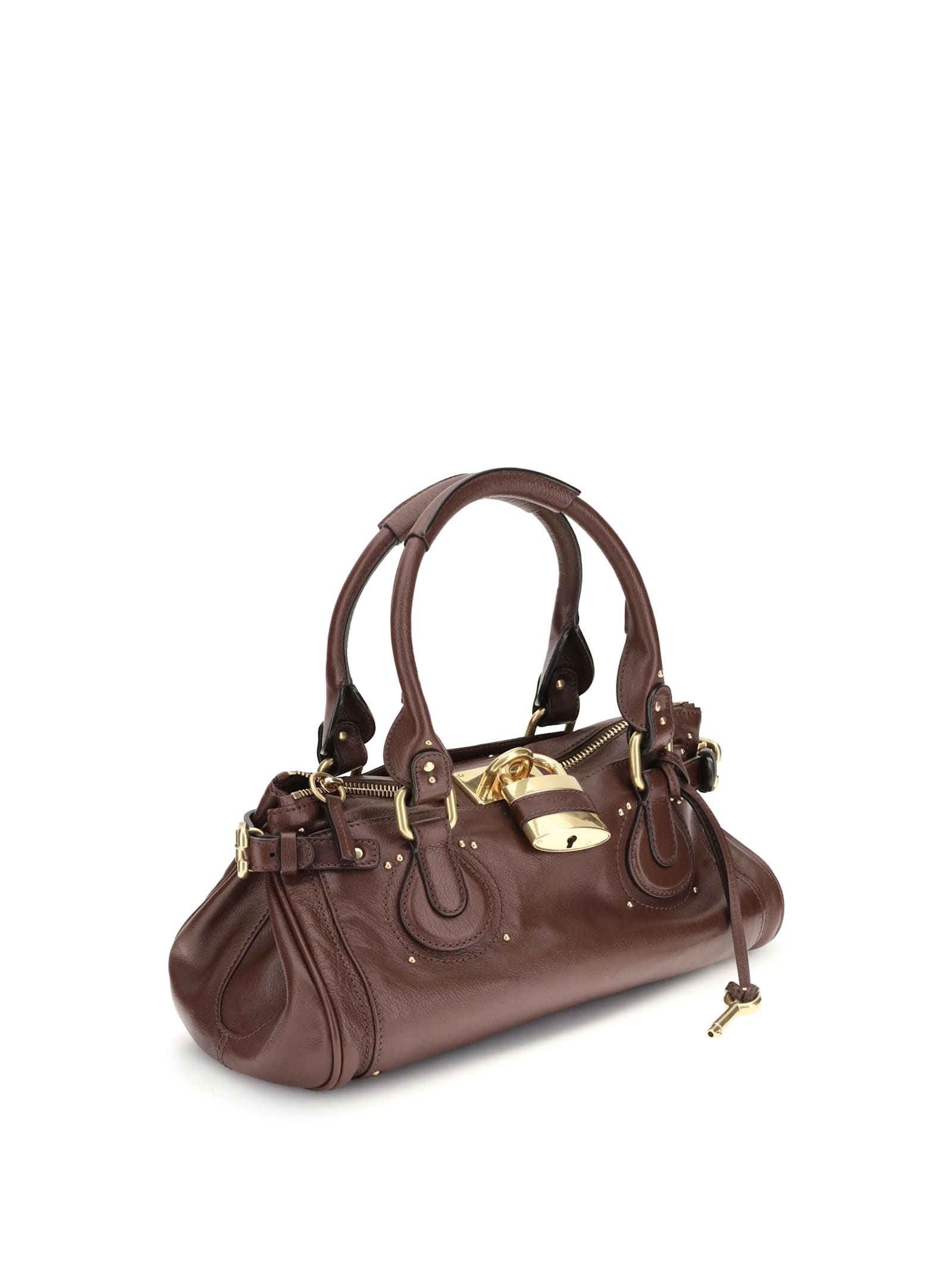 Chloé Women Crafty Brown Paddington Shoulder Bag In Multi