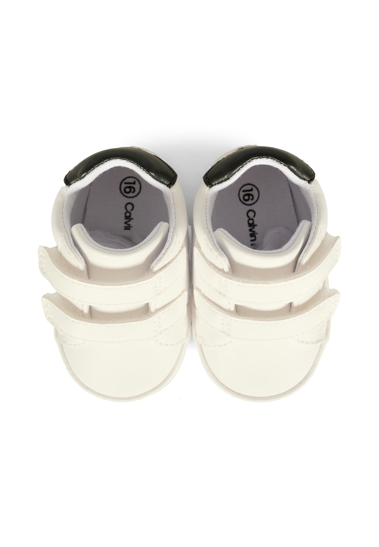 Calvin Klein White Sneakers For Baby Boy With Logo In White