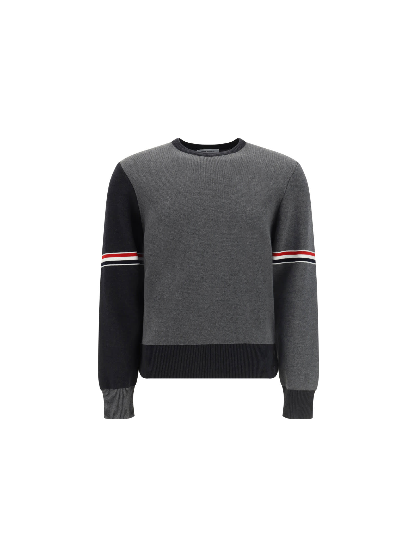 Thom Browne Sweater In Tonal Grey