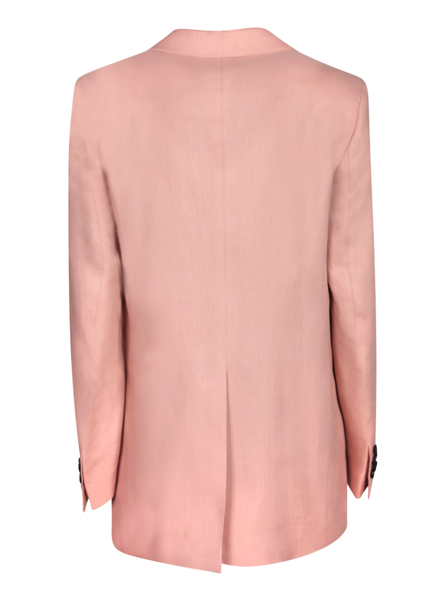 Tagliatore Single-breasted Pink Jacket With Welt Pockets In Pink