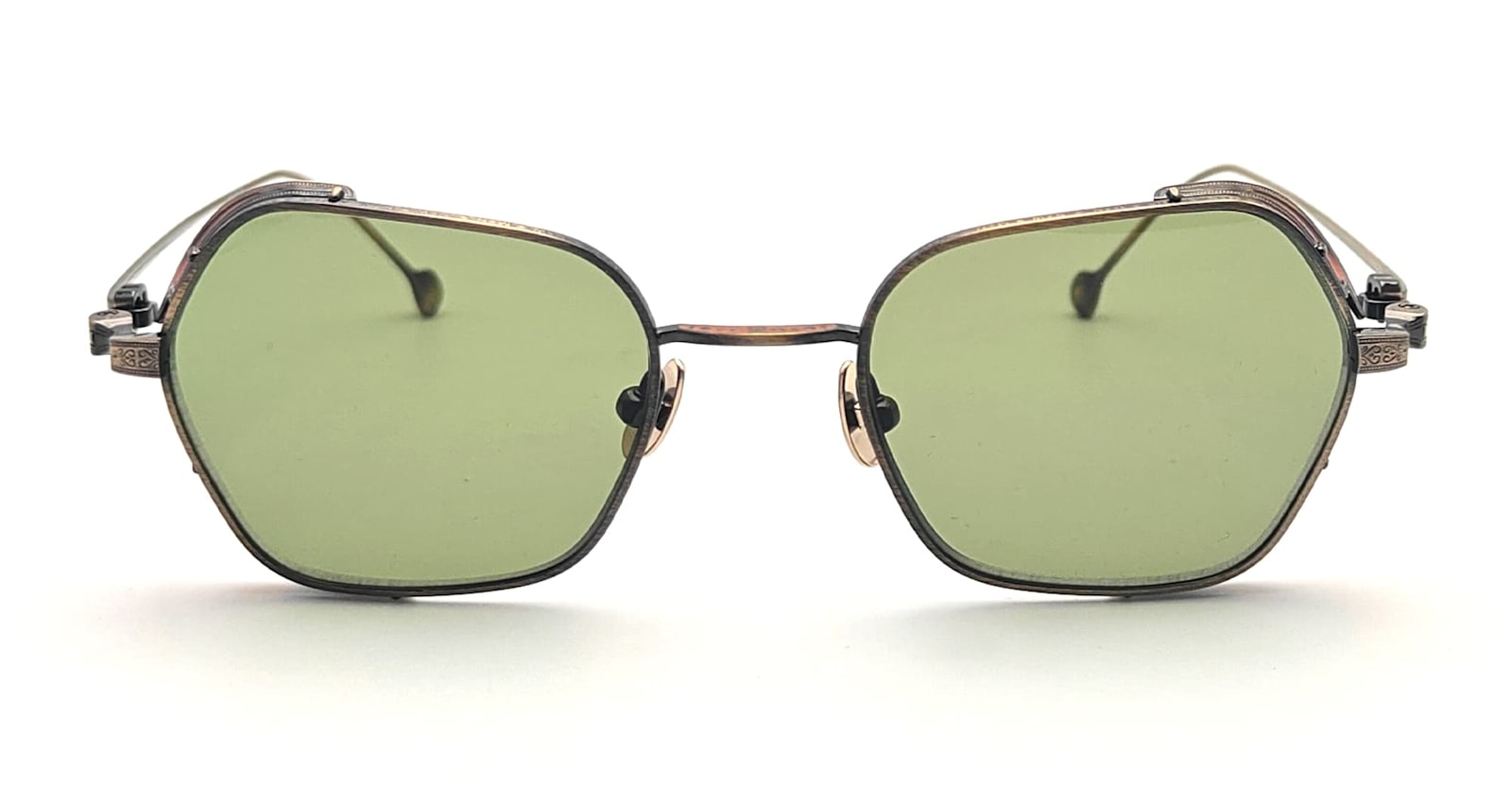 M3153 - Antique Gold / Sage Green Sunglasses