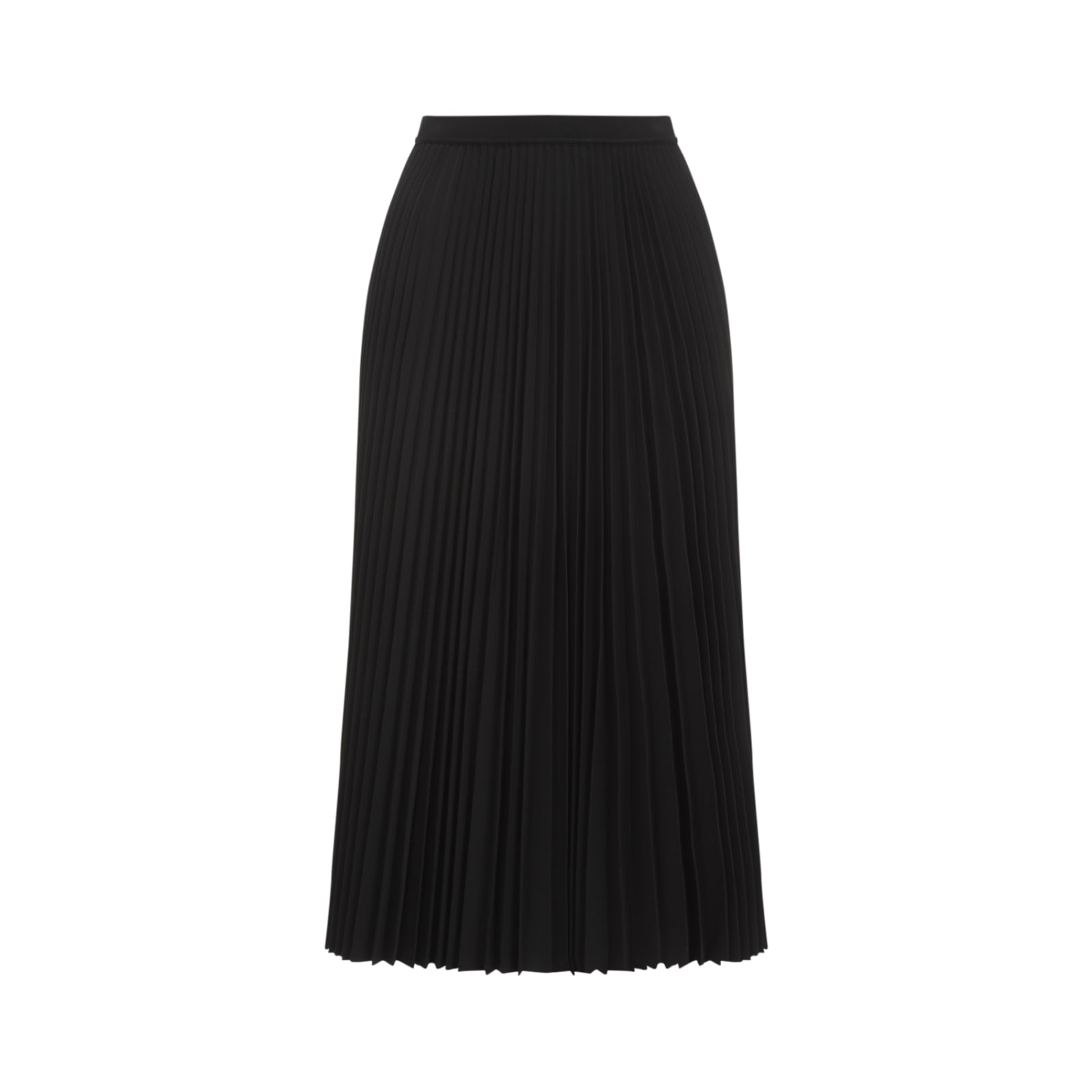 Shop Theory Recycled Polyester Midi Skirt In Black