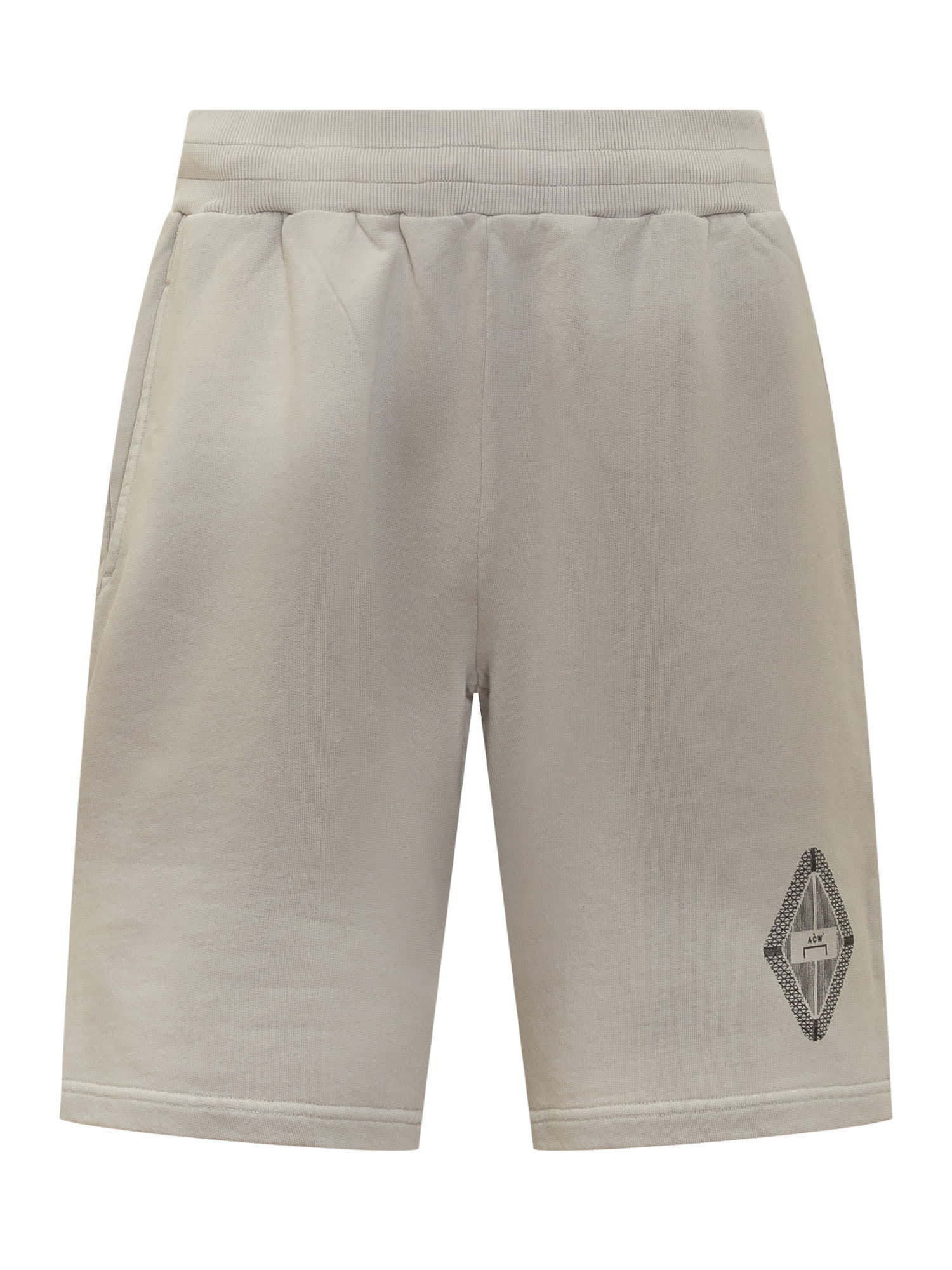 Shop A-cold-wall* Gradient Jersey Shorts In Light Grey