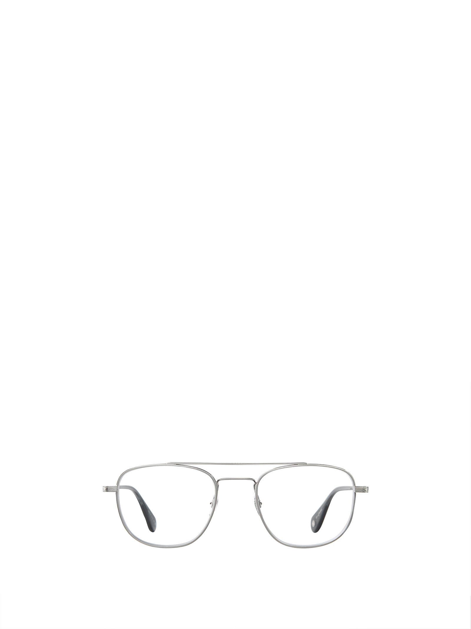 Shop Garrett Leight Clubhouse Ii Brushed Silver Glasses
