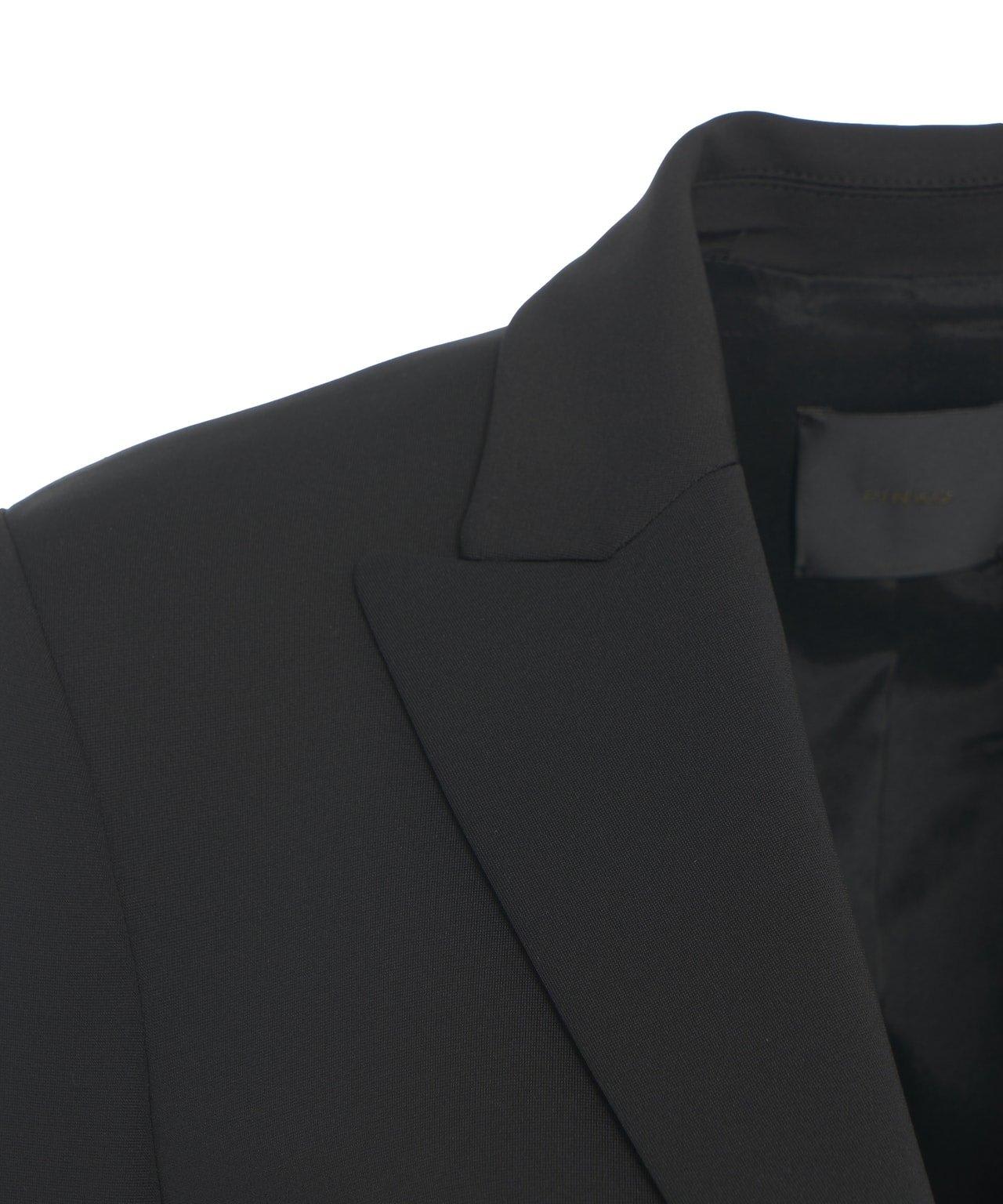 Pinko New Signum Single-breasted One Button Jacket In Black