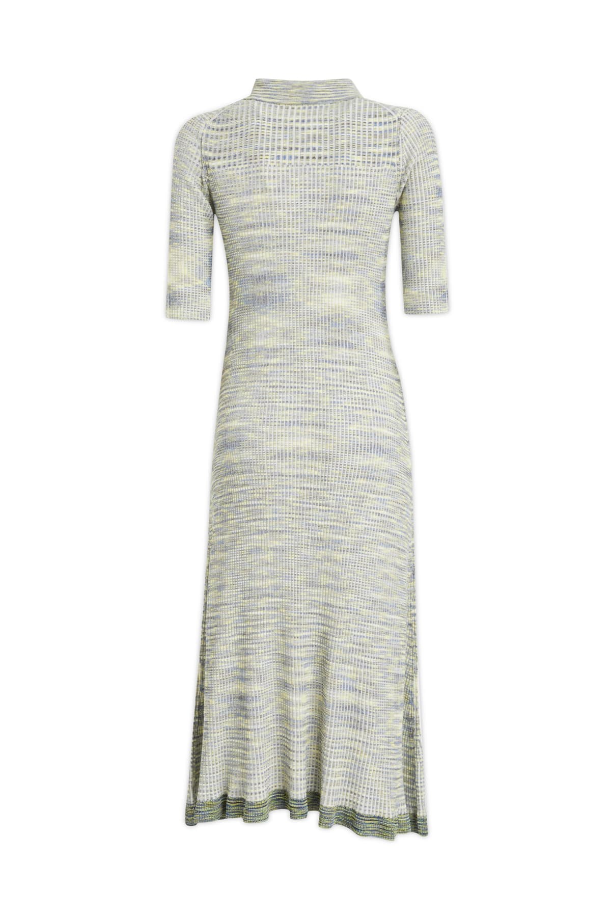 Proenza Schouler Ribbed Texture Midi Length Short Sleeves Dress In 985