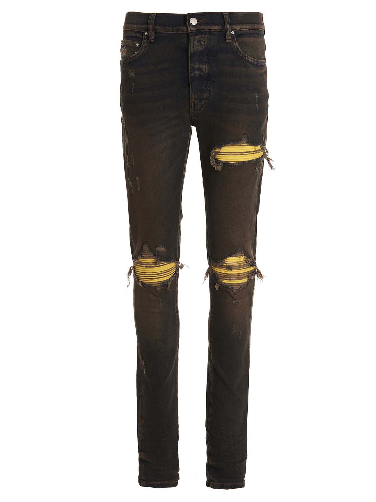 Amiri Viscose Ultrasuede Jeans In Blue ModeSens