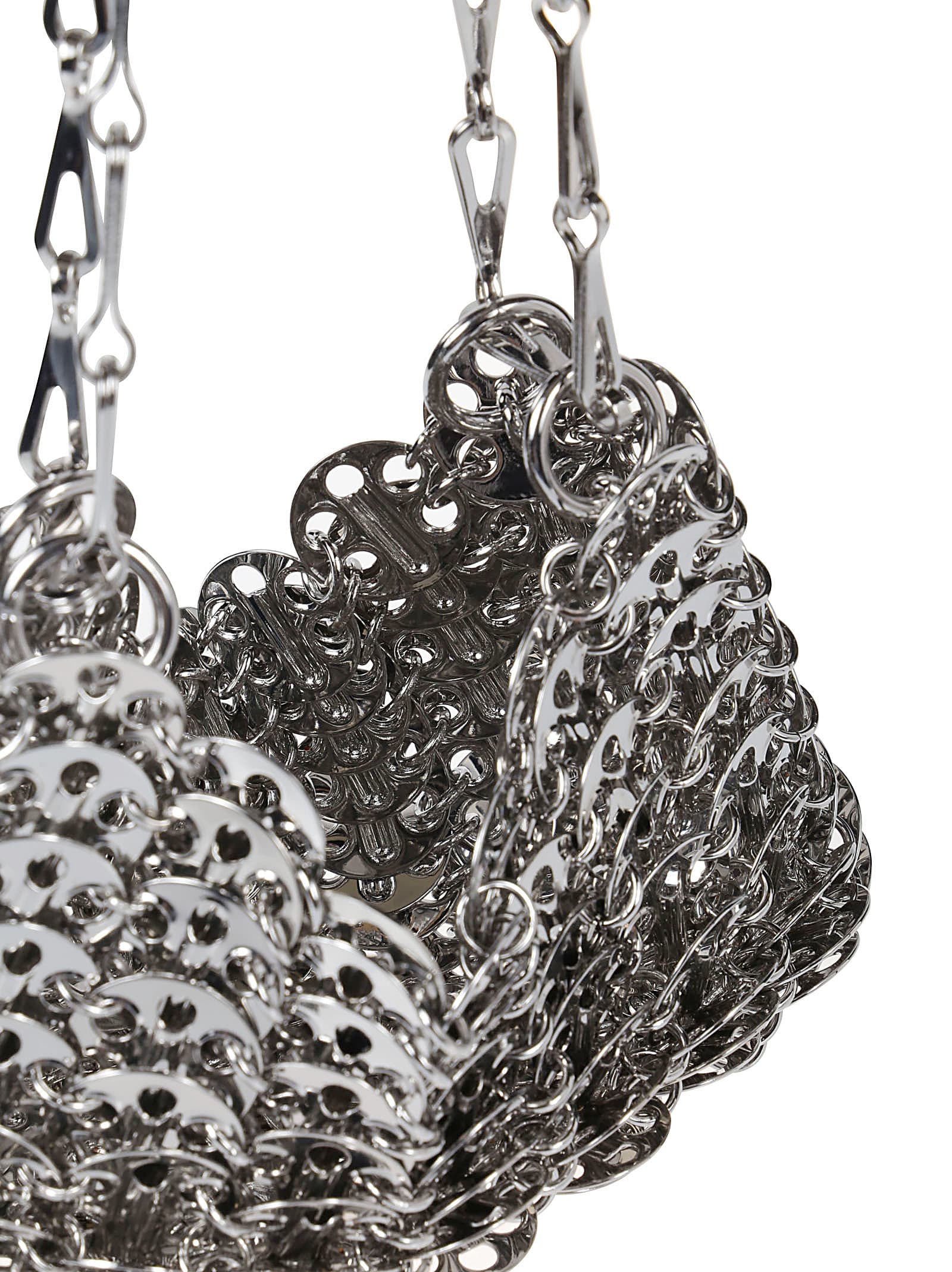 Rabanne Iconic 1969 Nano Bag In Silver