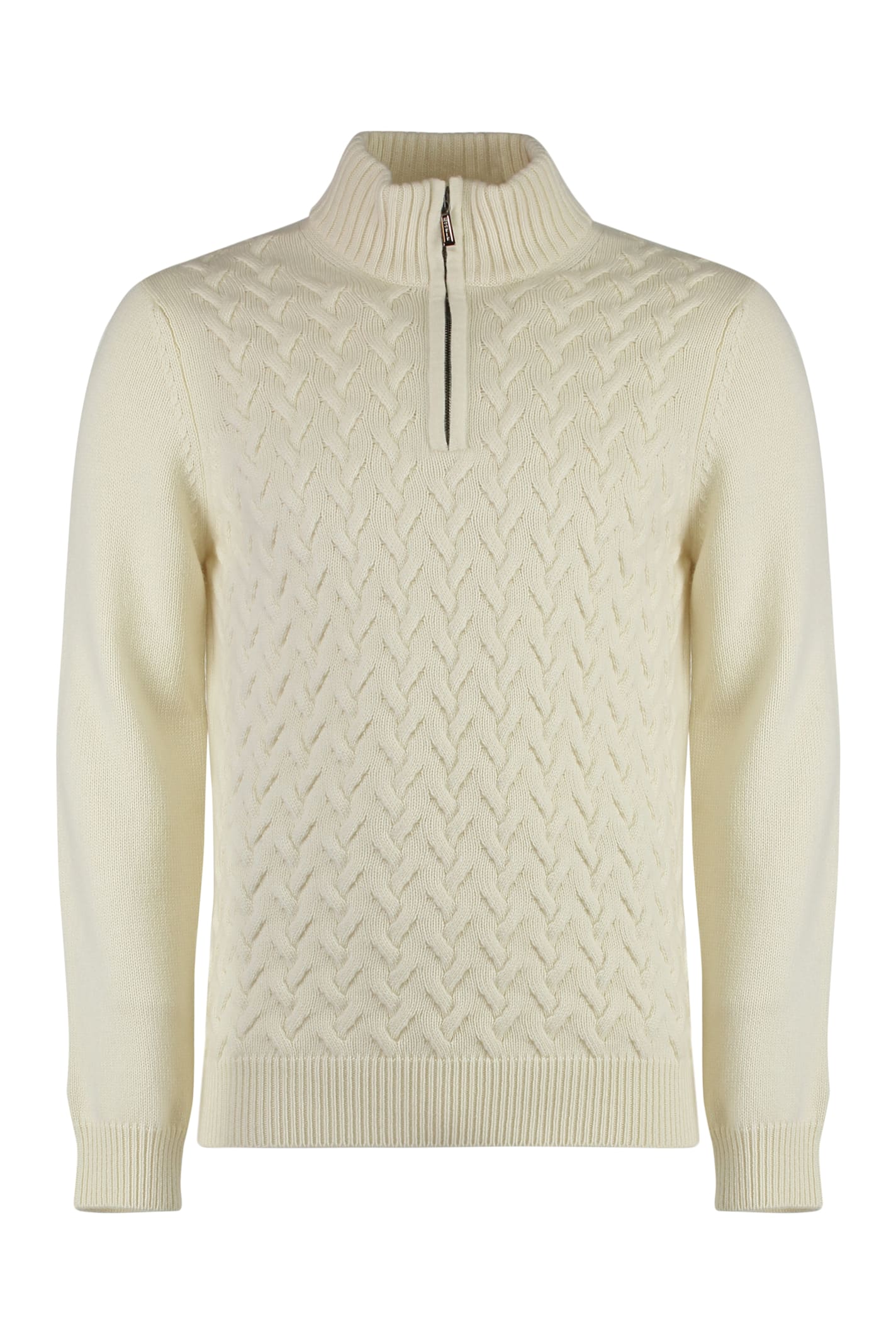Moorer Denis Cashmere Turtleneck Pullover In Neutral