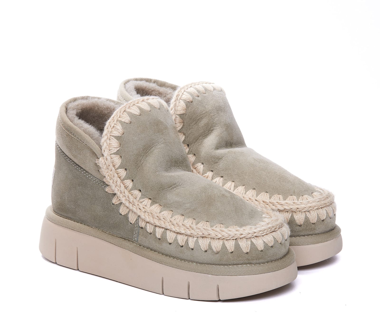 Shop Mou Eskimo Bounce Sneakers In Green