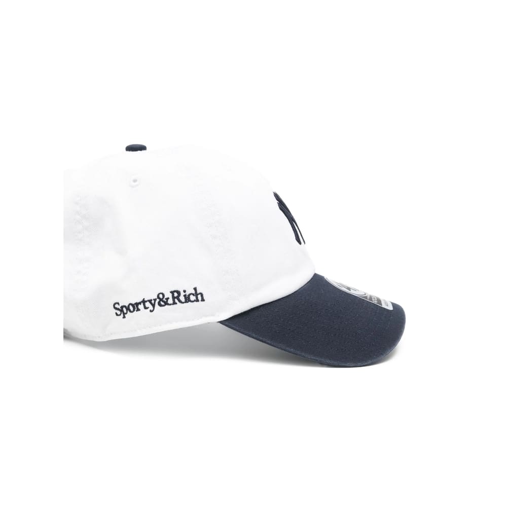 Sporty &amp; Rich Yankees Serif Hat In Blue