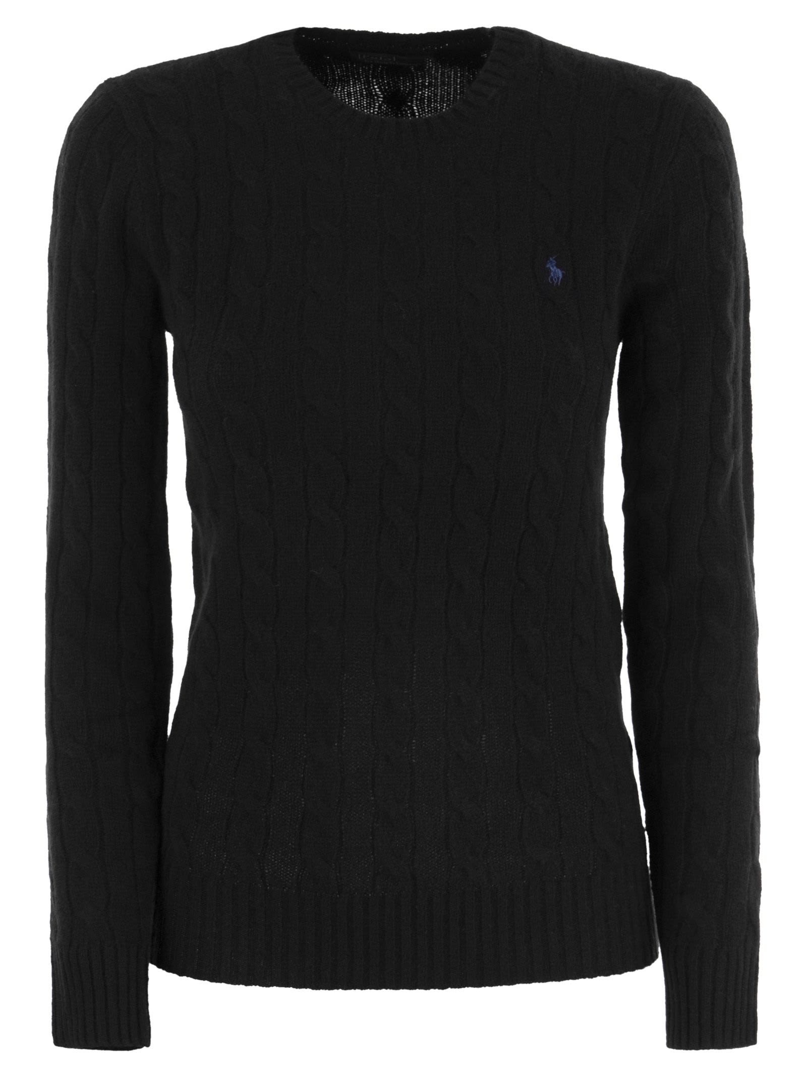 Polo Ralph Lauren Logo Sweater In Black